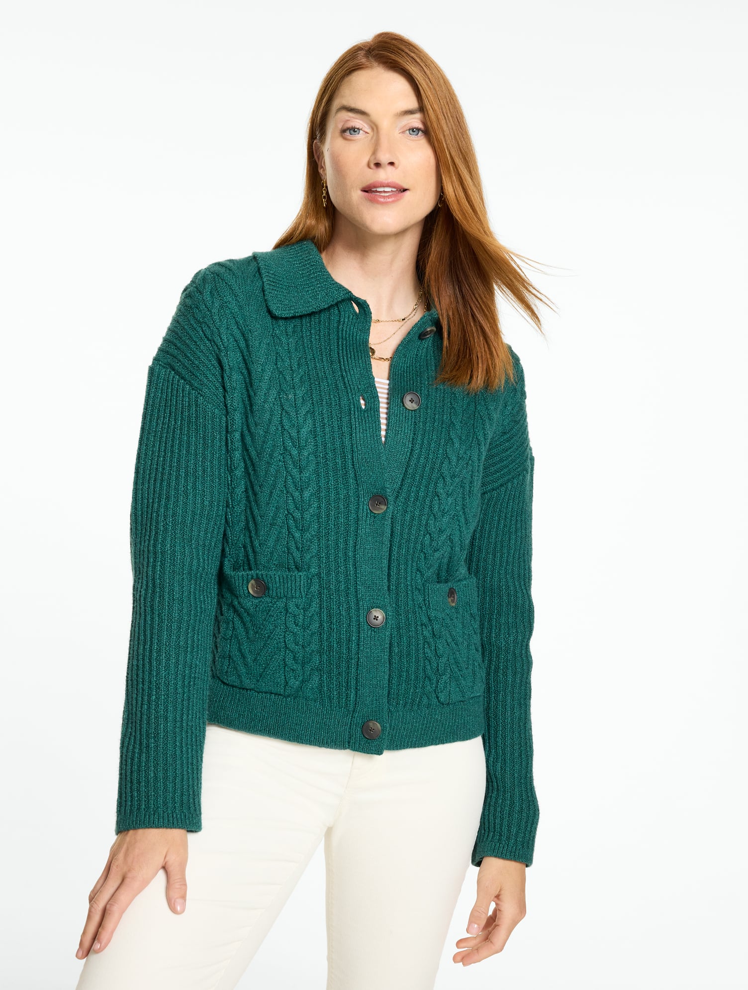 Button Front Sweater Jacket
