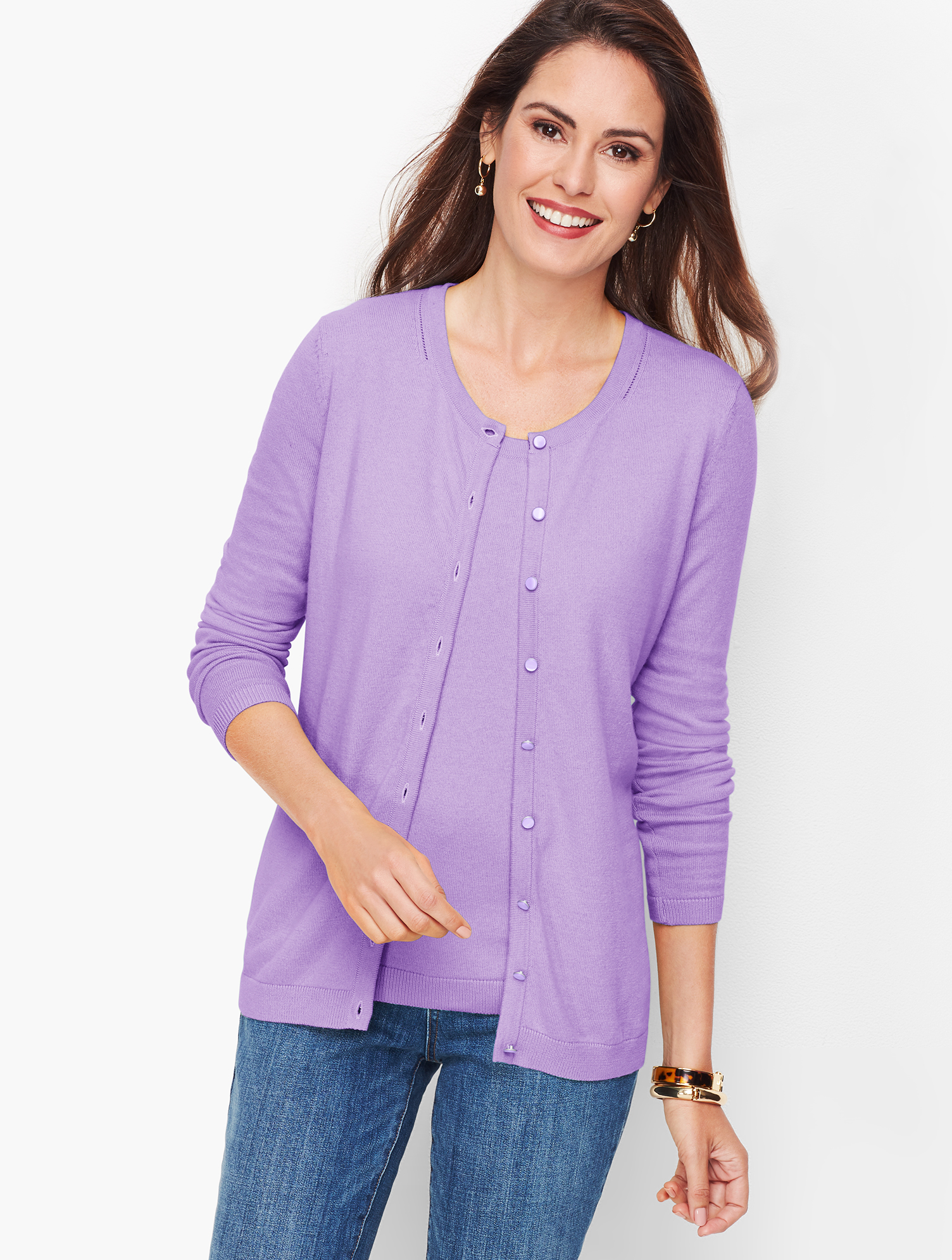 Charming Cardigan - Hidden Stripe | Talbots