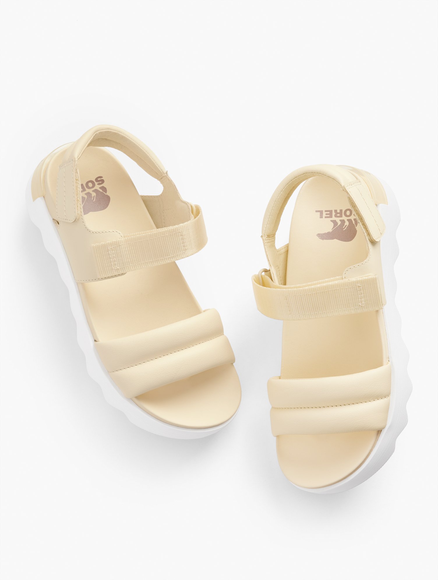 Shop Talbots Â¢ Vibe Sandals - Honey/white - 11m  In Honey,white