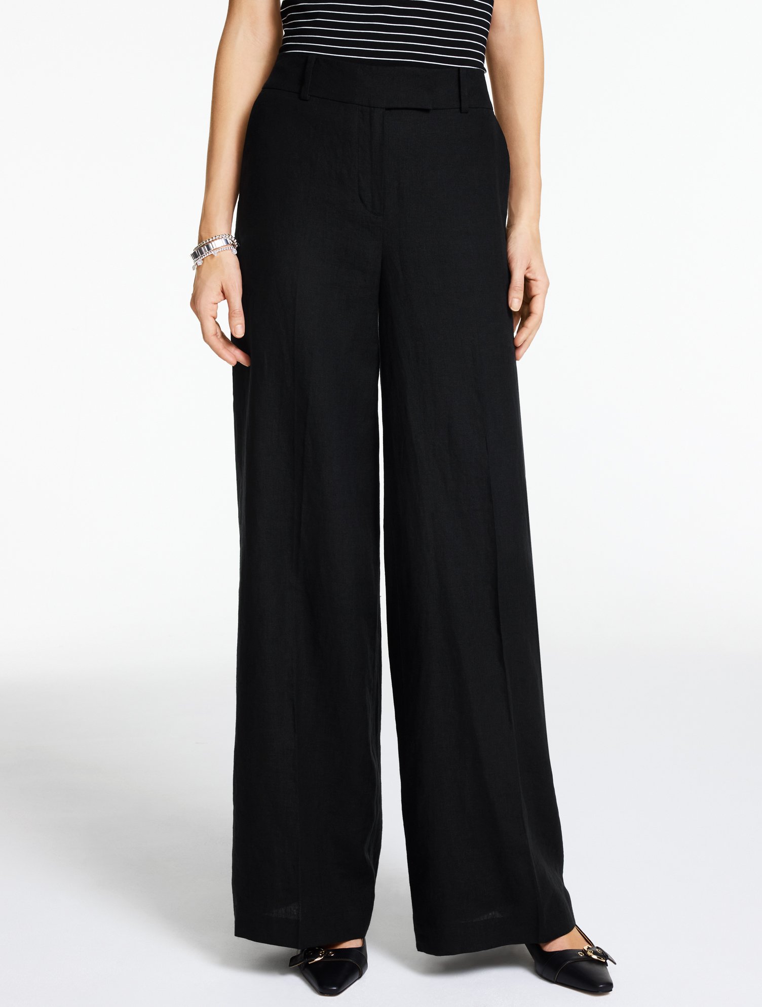 Classic Linen Wide Leg Pants