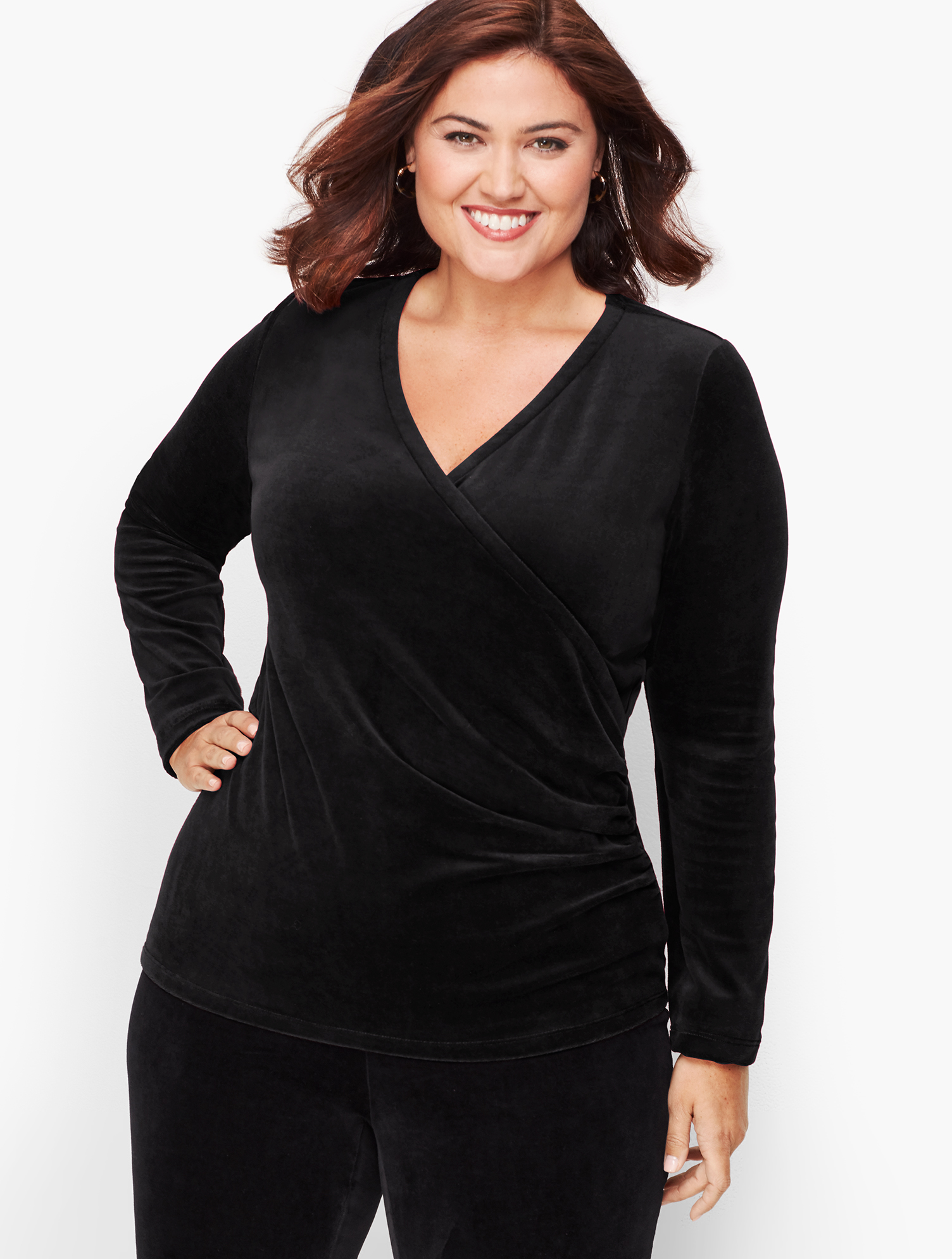 MARK&LONA ベロア Above Velvet Jersey Top Above Velvet Jersey Top