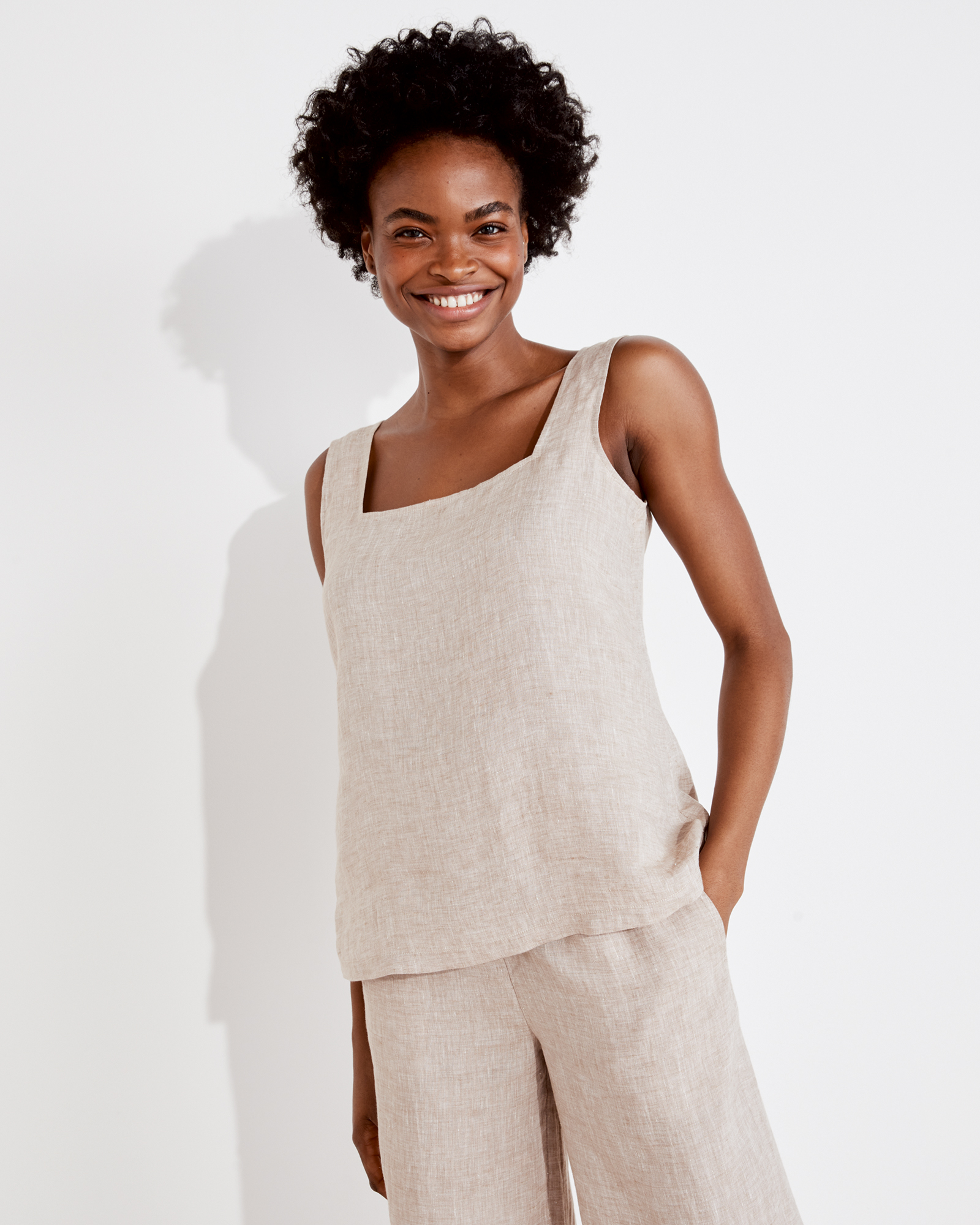 Linen Square Neck Tank | Haven Well Within