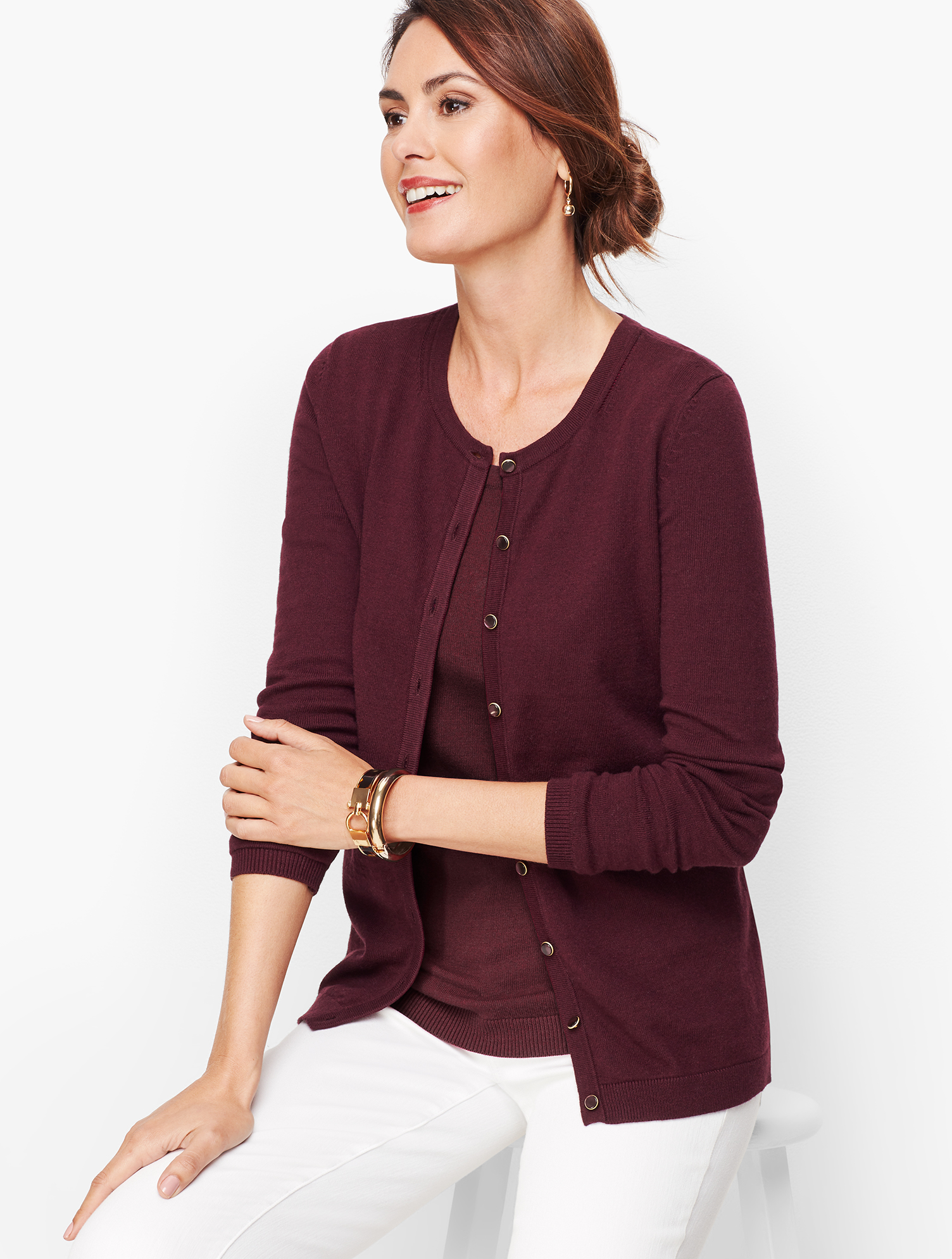 Charming Cardigan - Hidden Stripe | Talbots