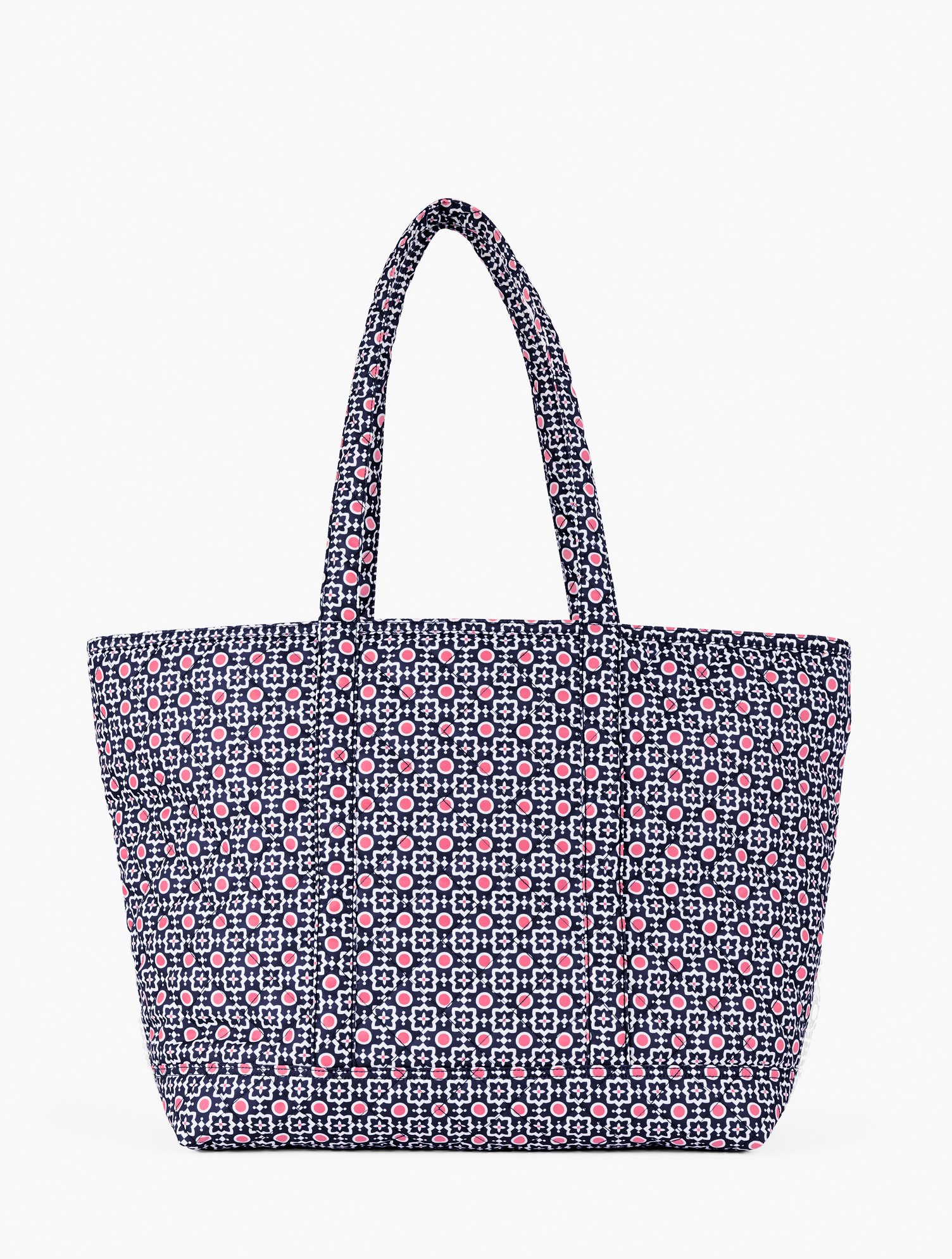 Shop Talbots Neely & Chloe™ Quilted Large Tote - Medallion Dot - Ink - 001