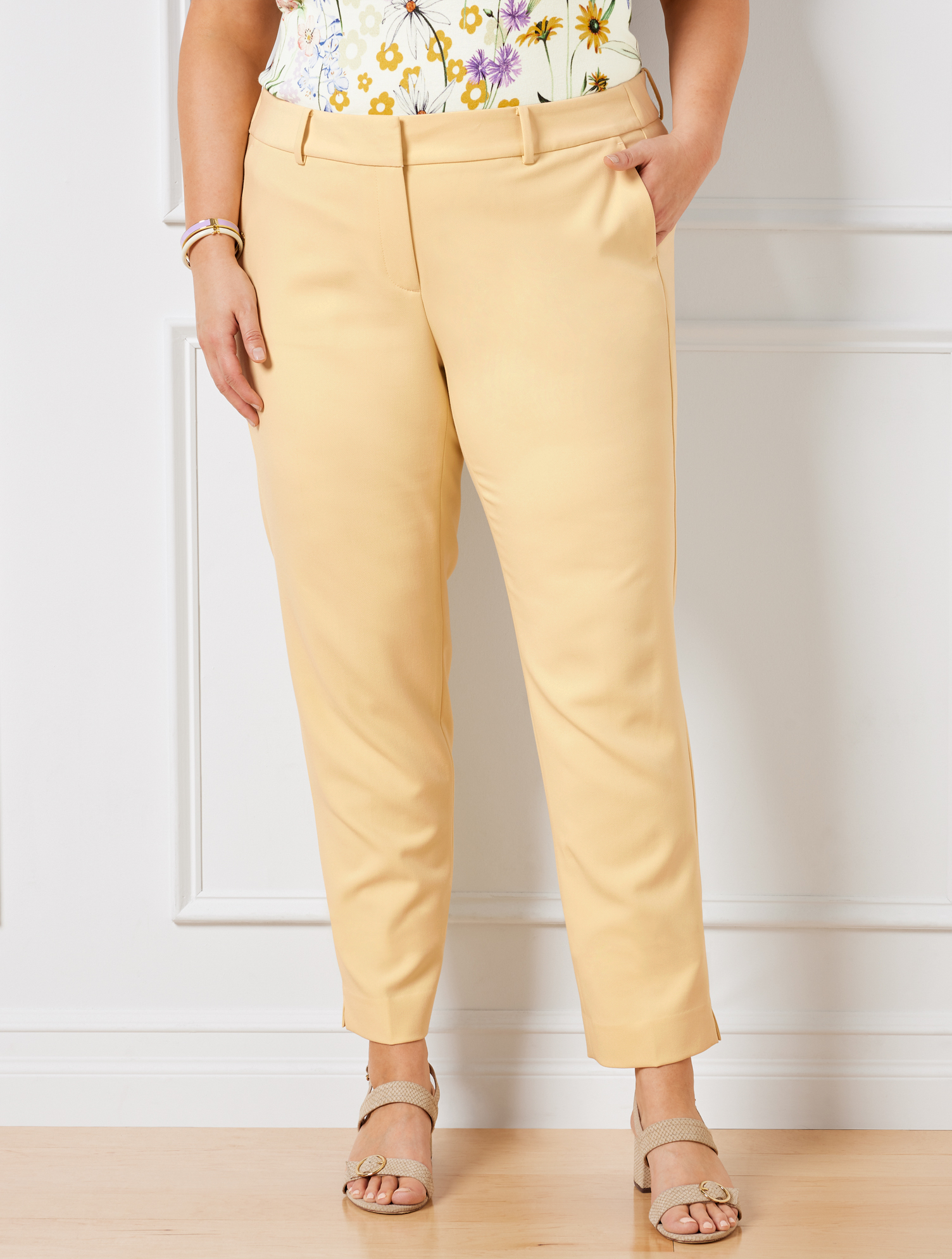 Talbots Hampshire Ankle Pants - Butter Cream - 16