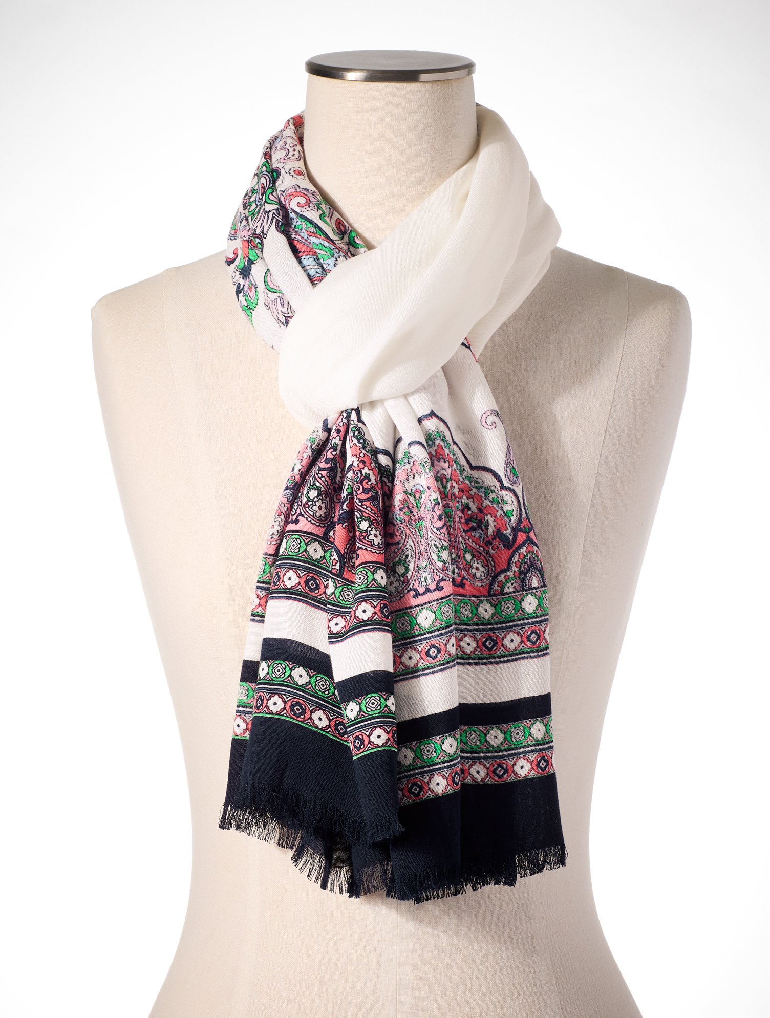 Jubilant Paisley Oblong Scarf
