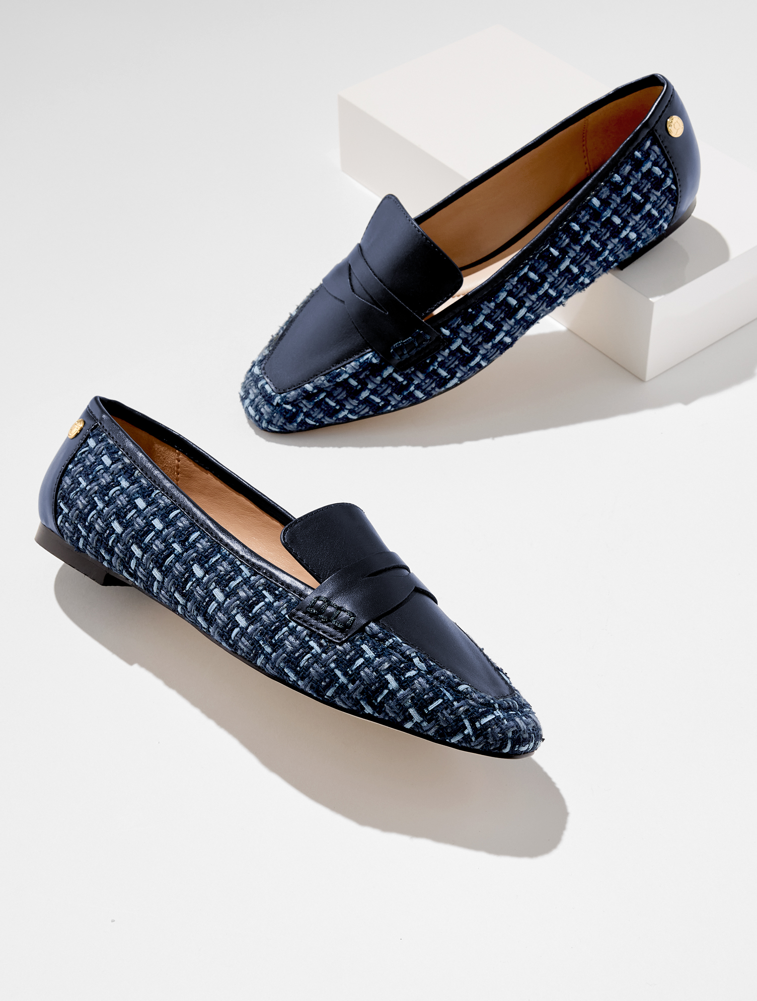 Erin Loafers - Ocean Tweed - Indigo - 5M Talbots