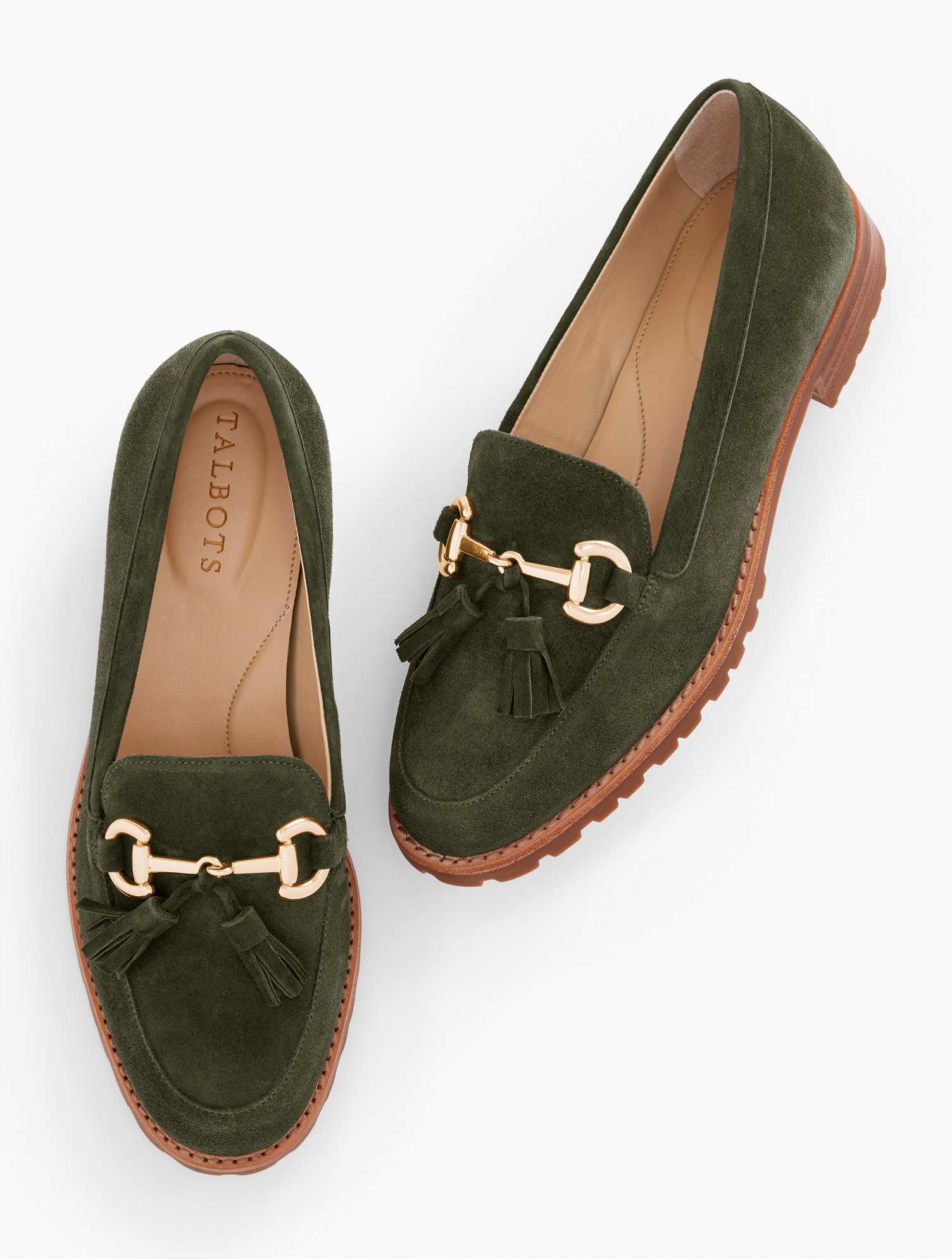 Talbots Cassidy Tassel Loafers Suede Forest Night 11m ModeSens