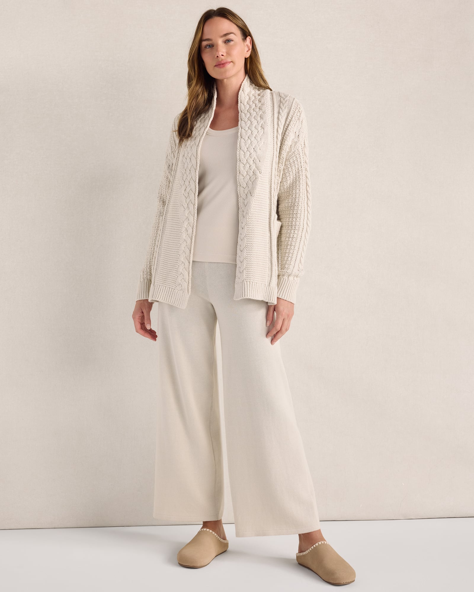 Organic Cotton Wide Leg Pants
