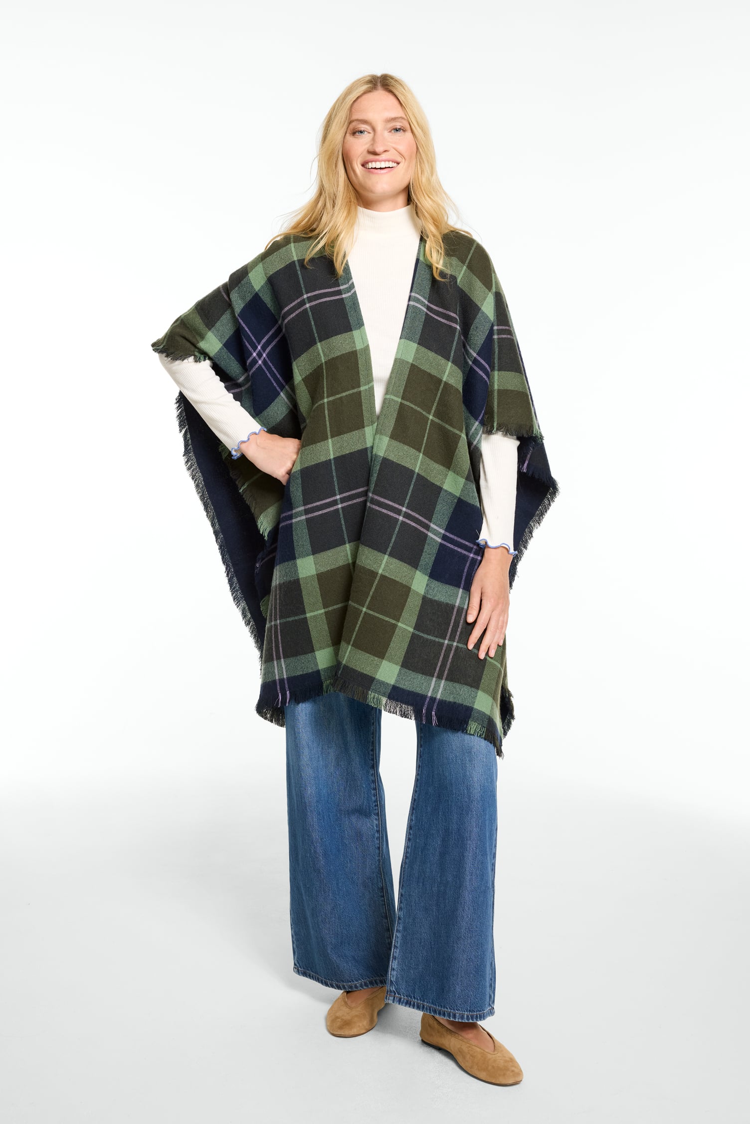 Aspen Plaid Ruana