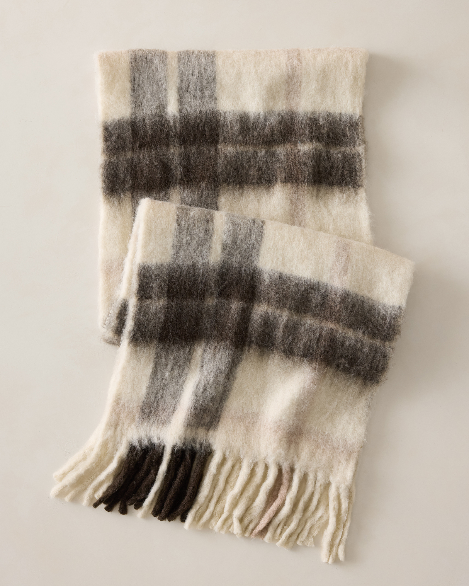 Oversized Plaid Scarf