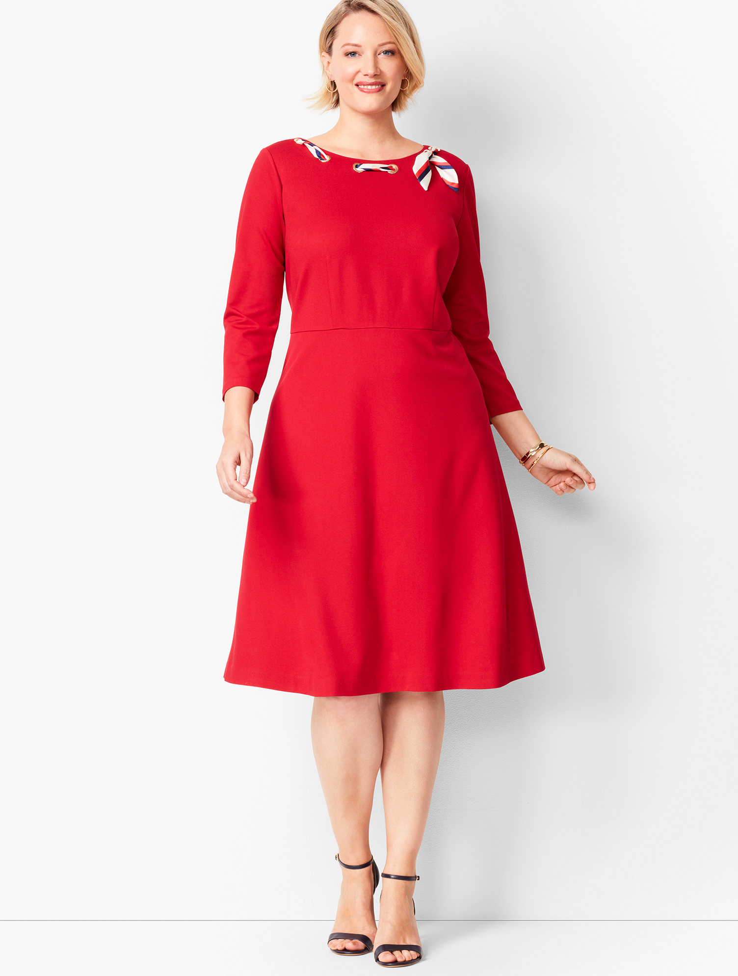 talbots fit and flare dresses Women's Form Fitting Long Sleeved Mini Dress main image 1
