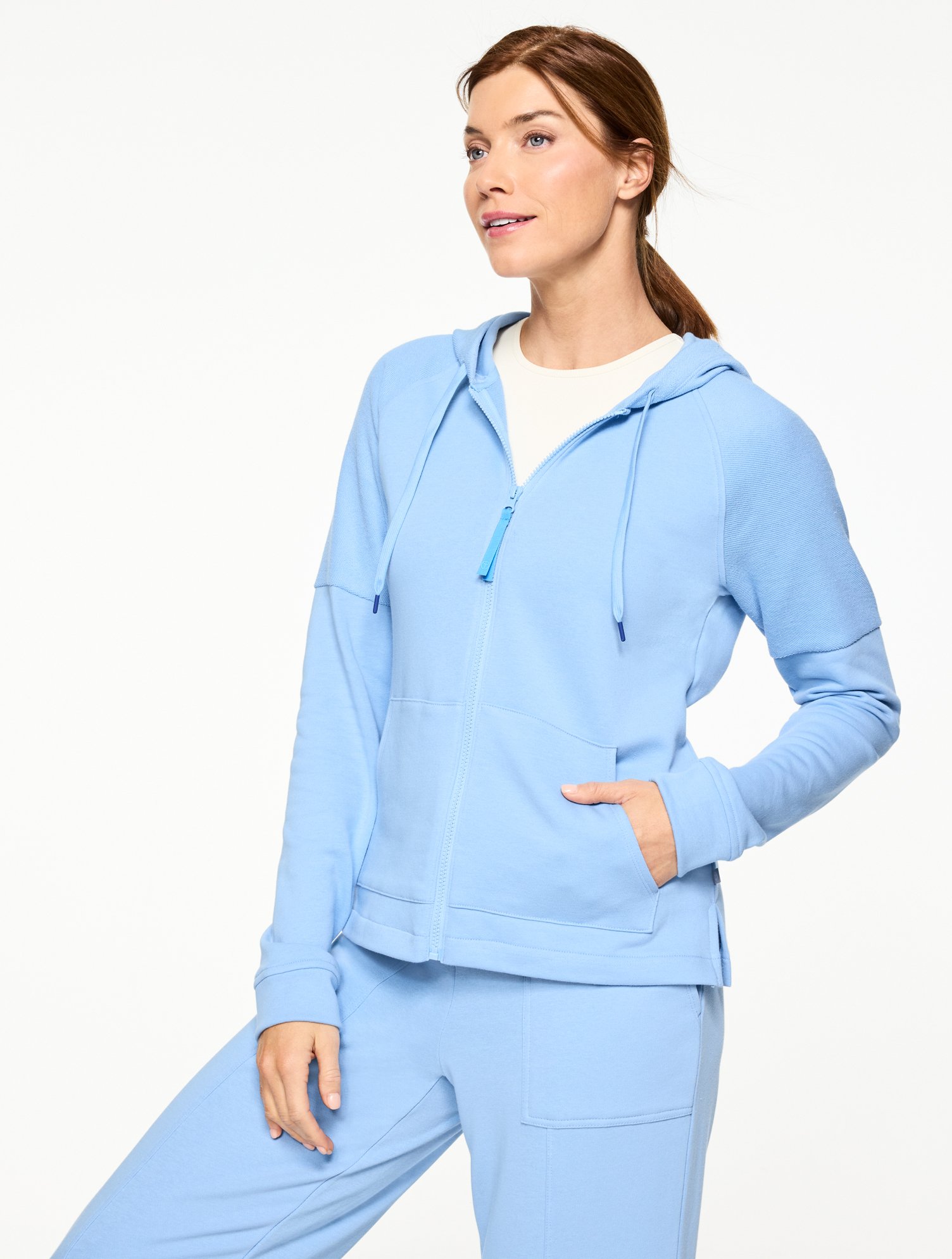 Cozy French Terry Hooded Jacket