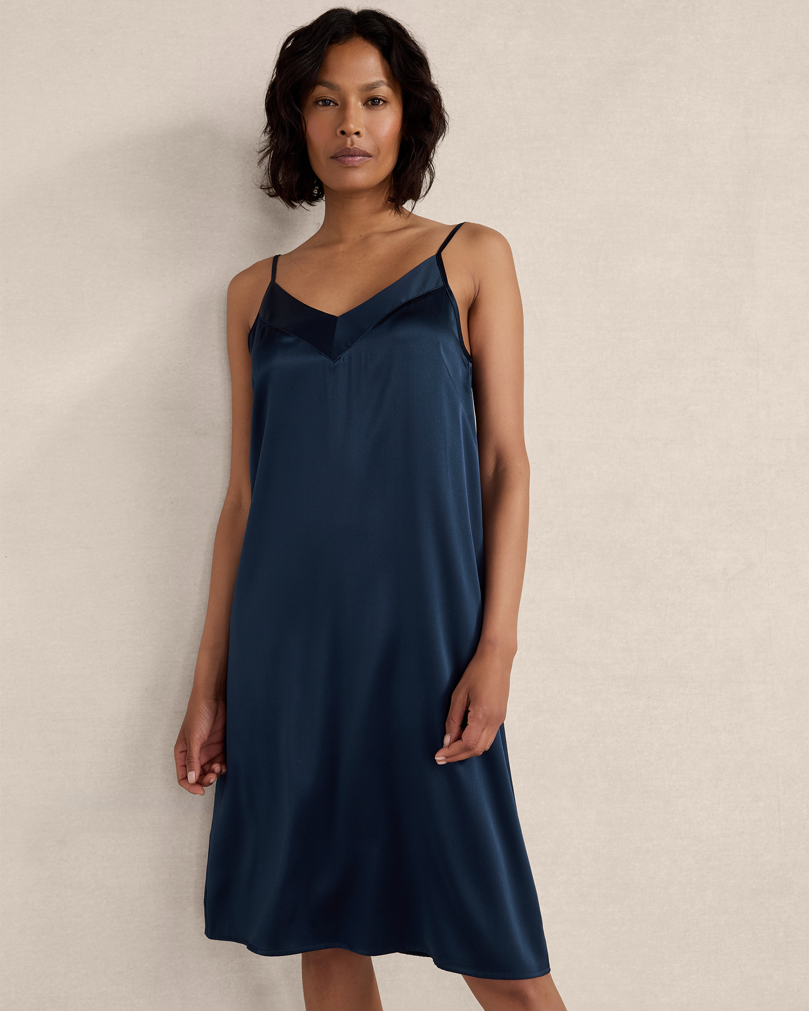 Washable Silk Double V Chemise | Haven Well Within