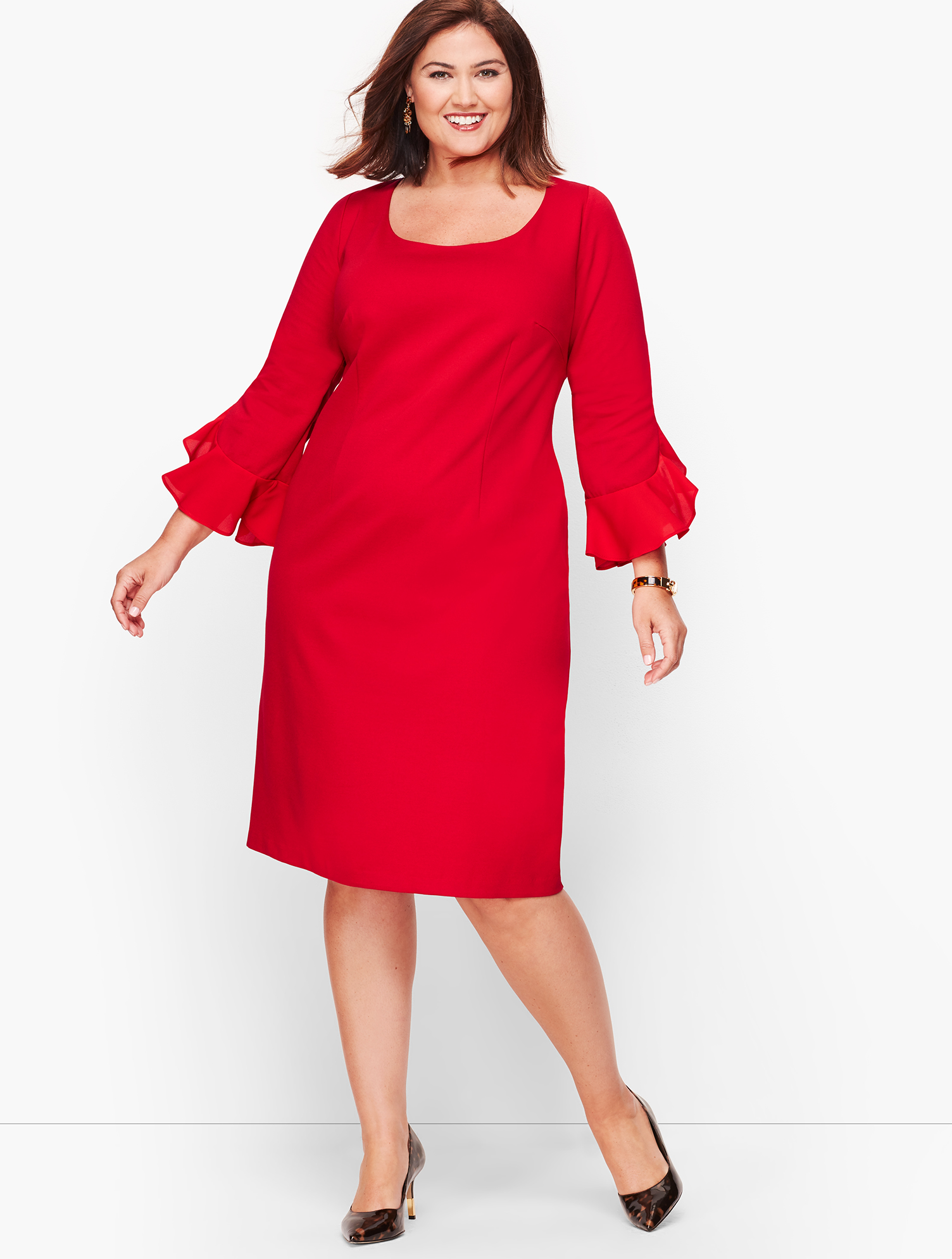 sheath dress with sleeves Isabela Short Sleeve Tailored Sheath Dress A-Line Mini