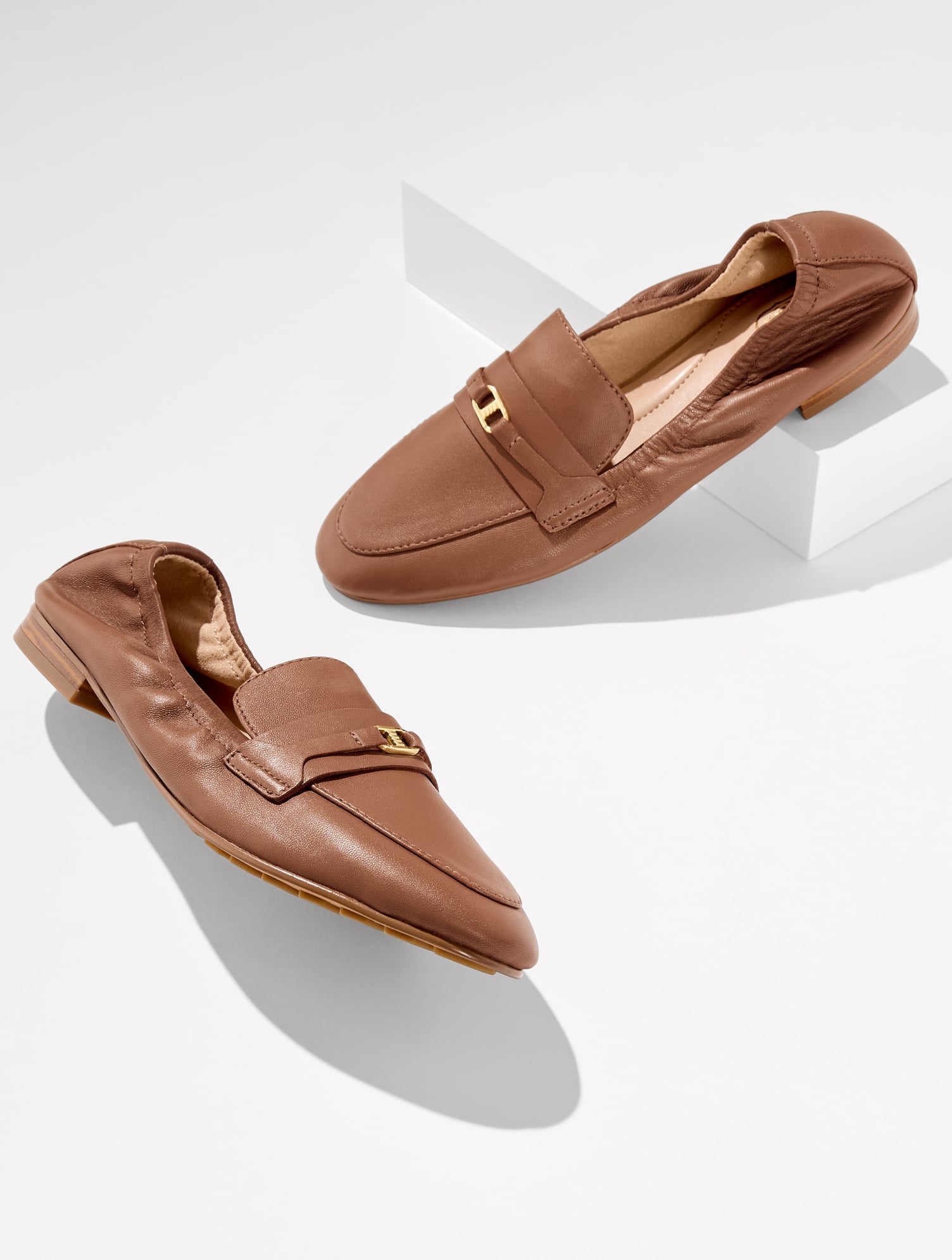 Ansly Perforated Nappa Ballet Flats | Talbots