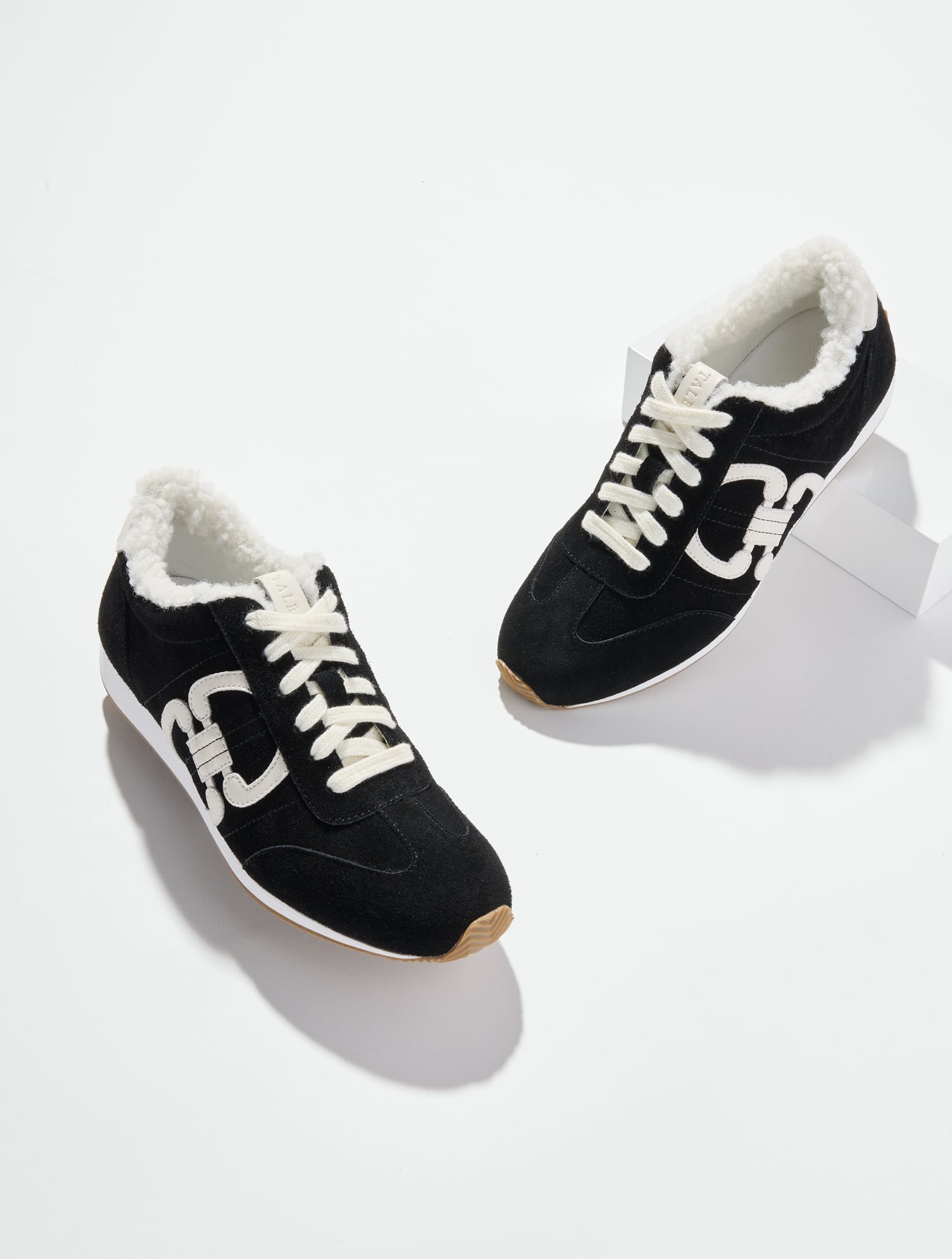 Alex Status Suede Shearling Sneakers