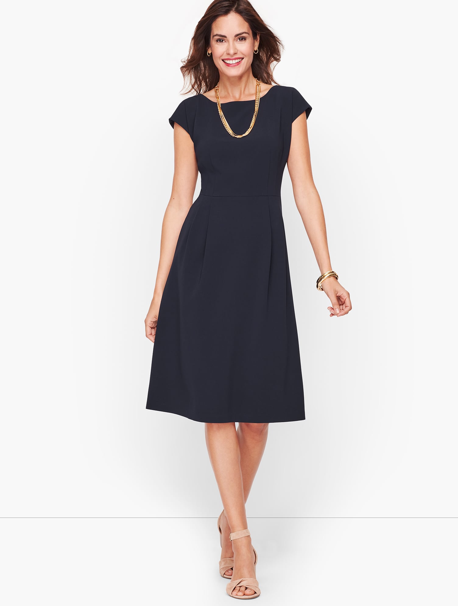 Easy Travel Fit & Flare Dress | Talbots Easy Travel Fit & Flare Dress | Talbots
