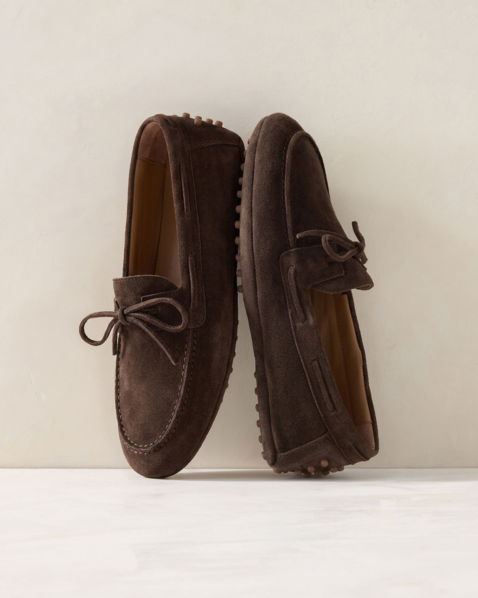Italian Suede Driving Moccasins - thumbnail 4