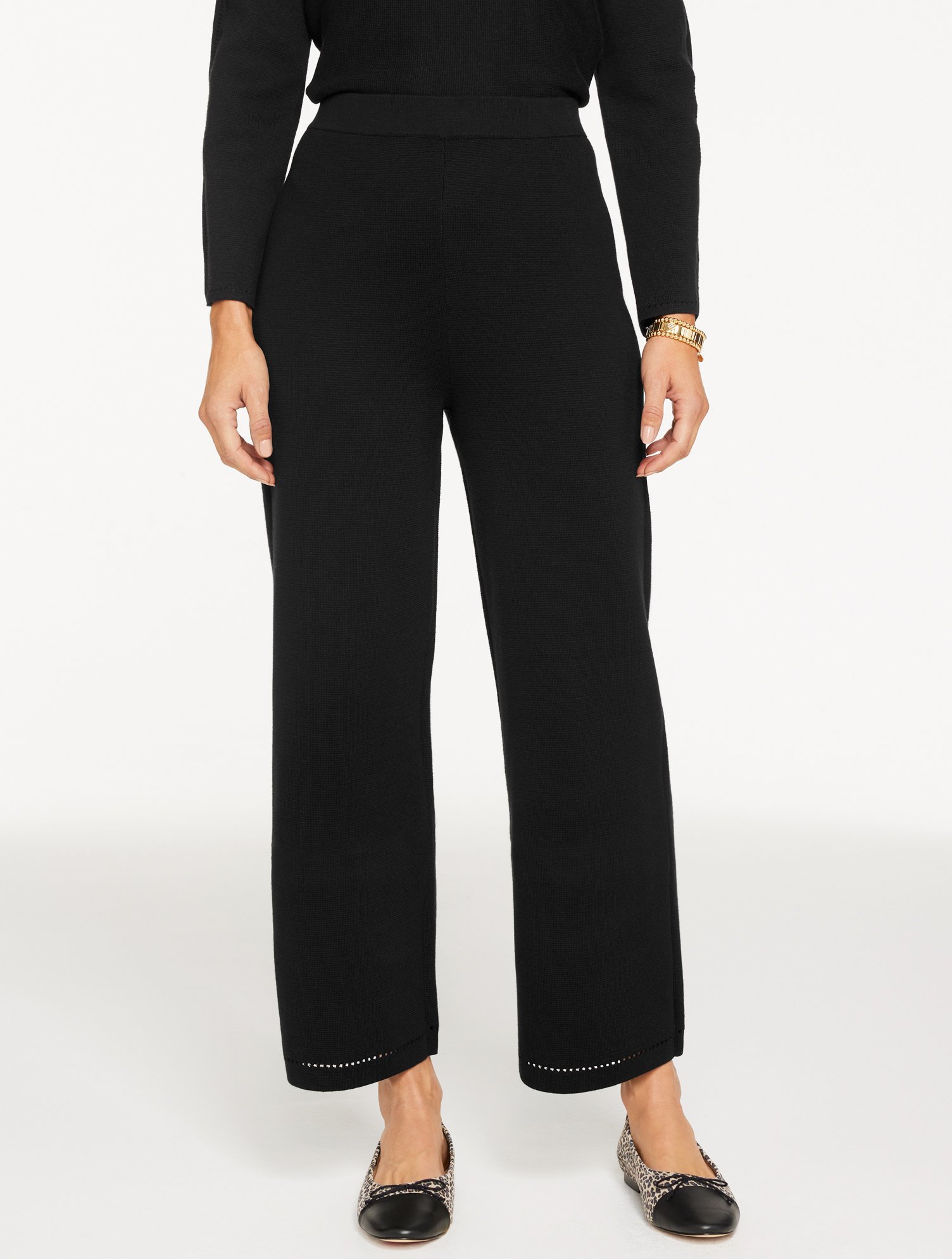 Straight Leg Sweater Studio Pants
