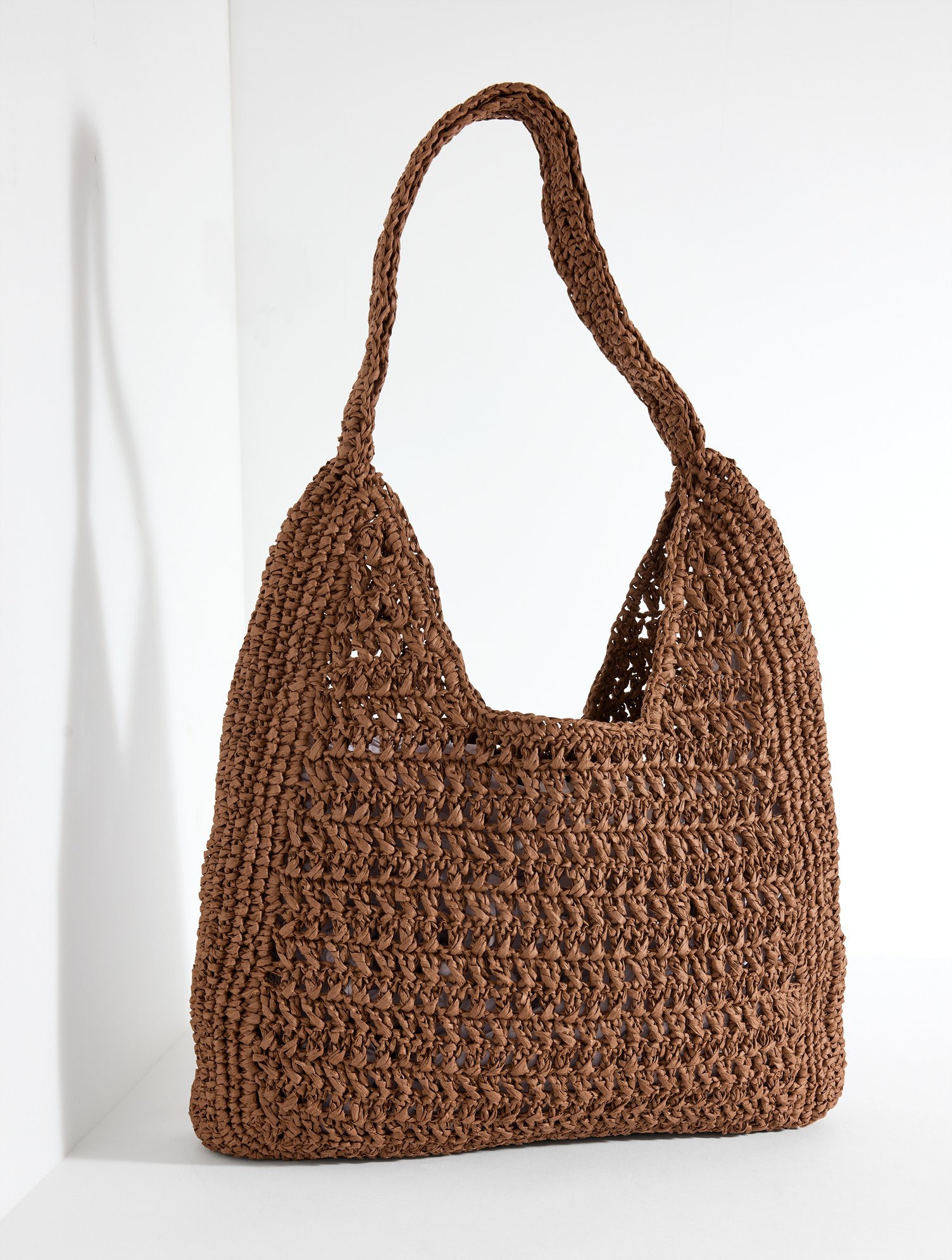 Raffia Hobo Bag