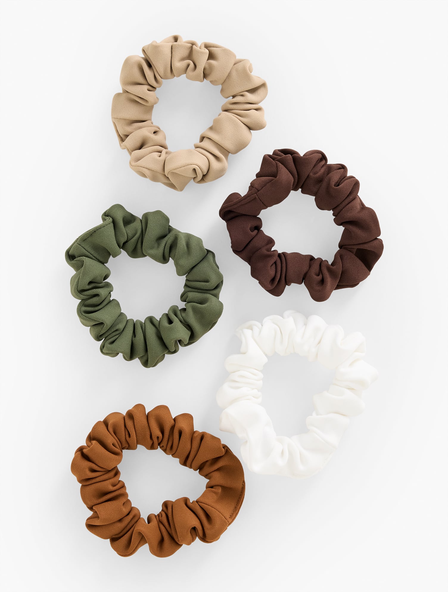 T by Talbots Scrunchie Set of 5 - Neutral - 001 30$