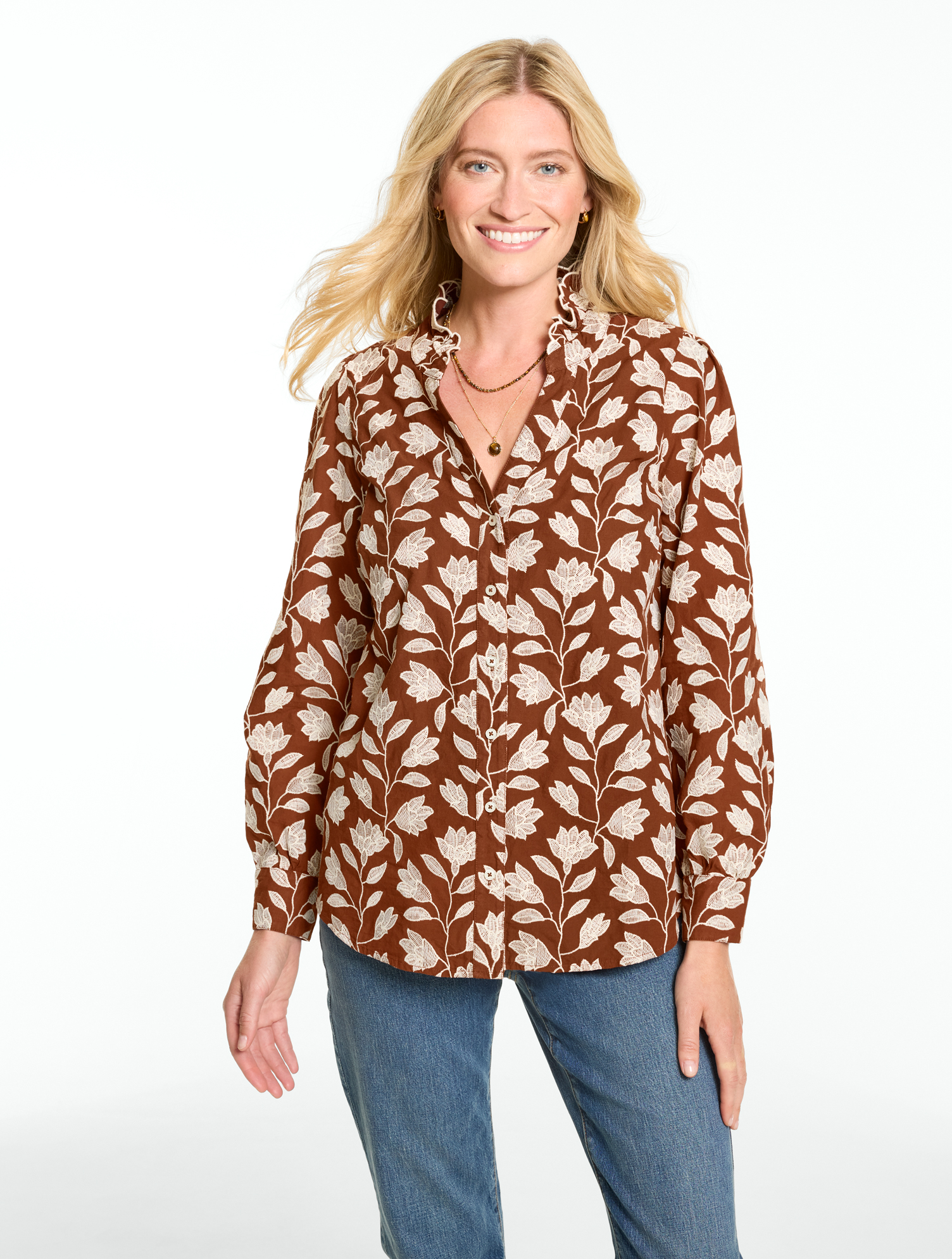 Ruffle Top - Cluny Floral