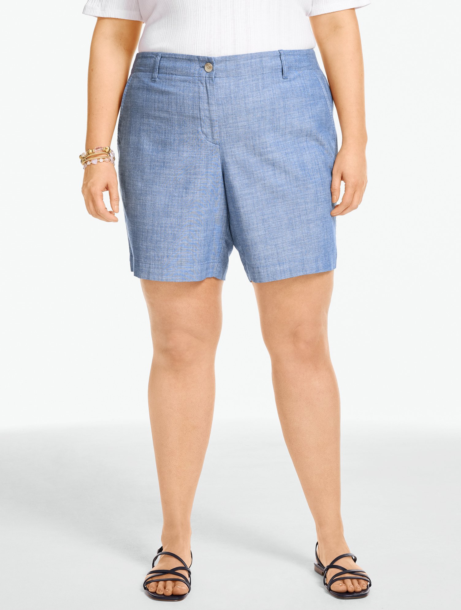 Relaxed Chino Shorts - Chambray