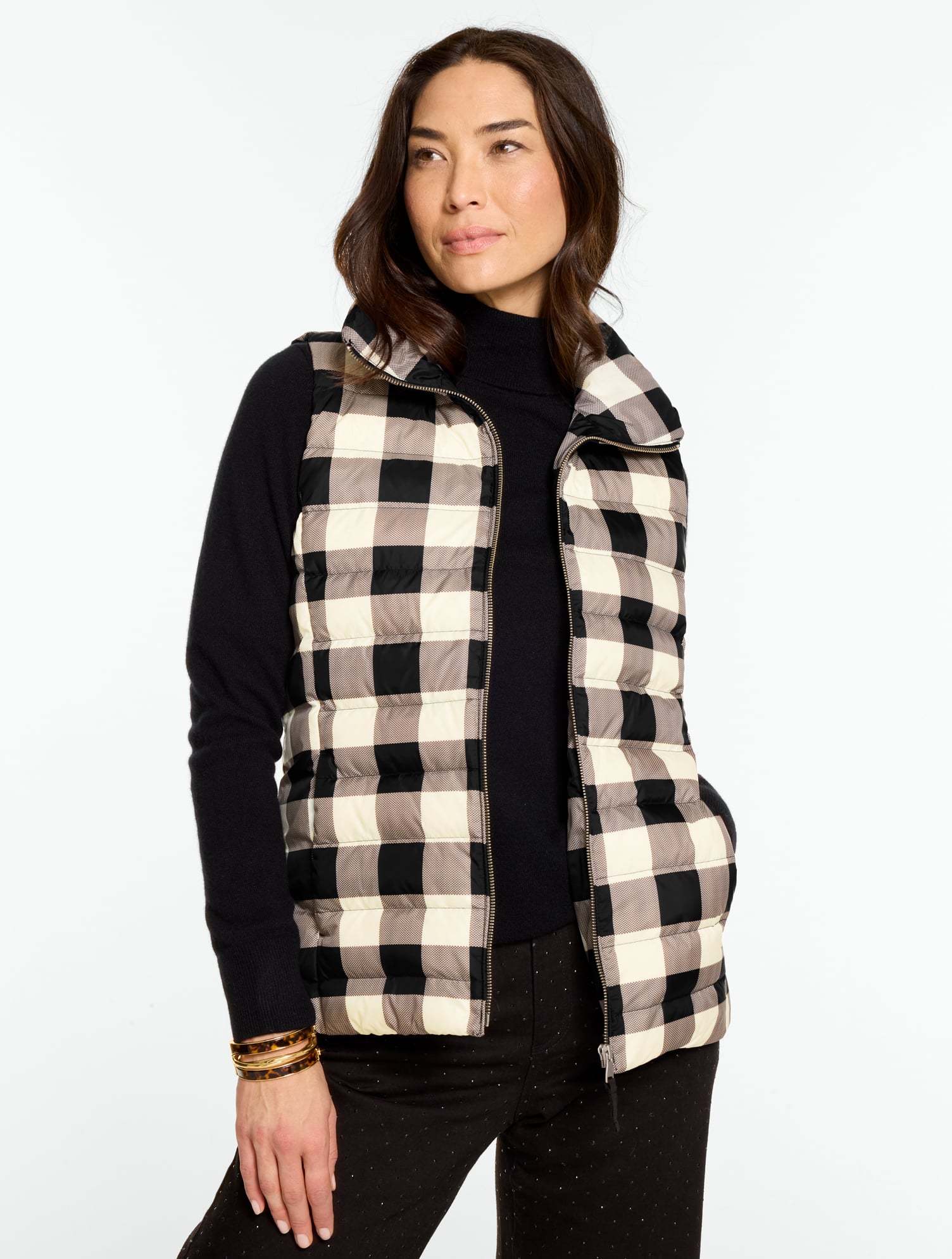 Buffalo Check Puffer Vest