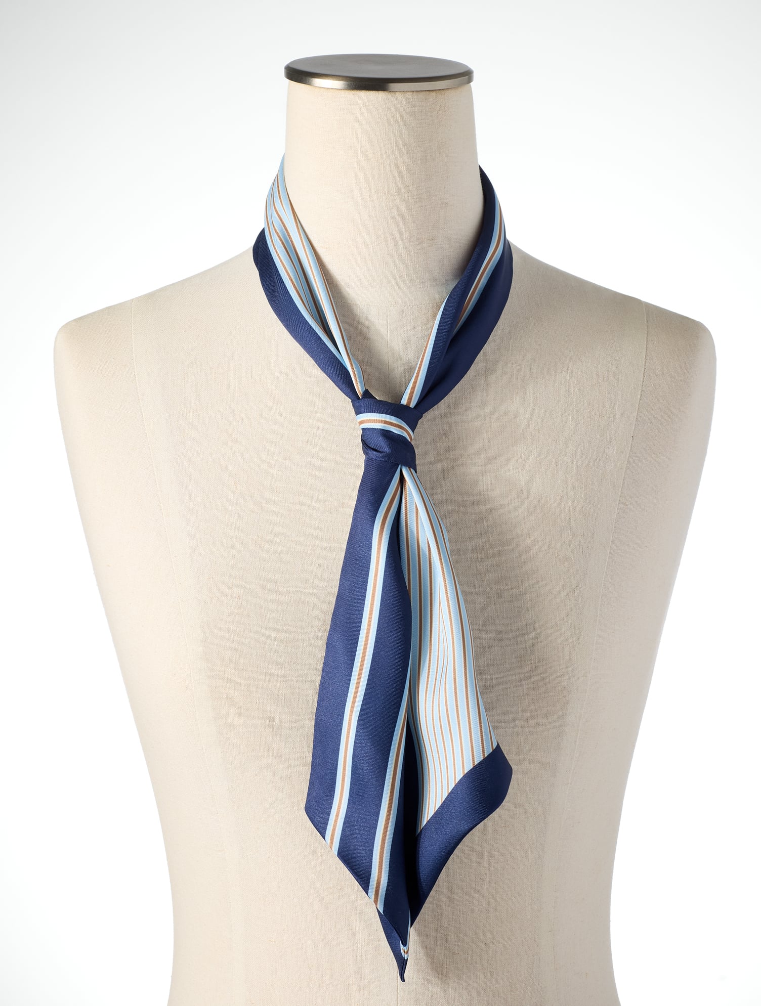 Poised Stripe Skinny Scarf