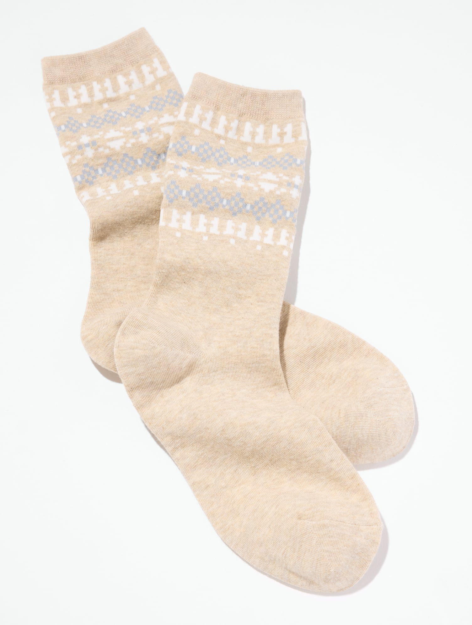 Textured Fair Isle Trouser Socks
