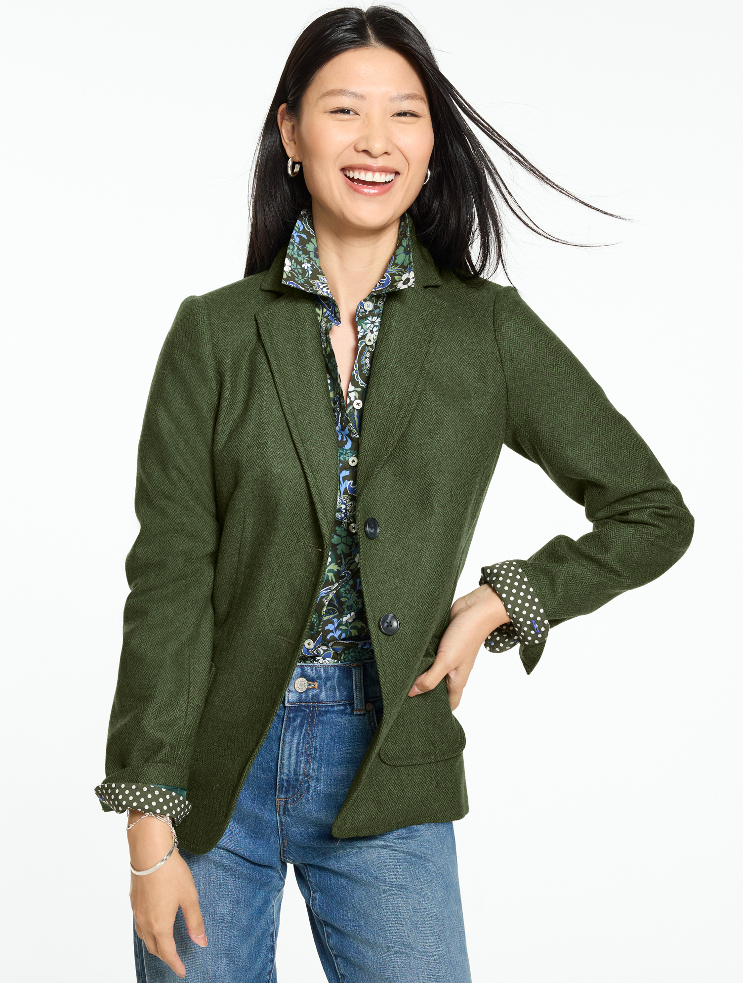 Classic Shetland Blazer - Herringbone