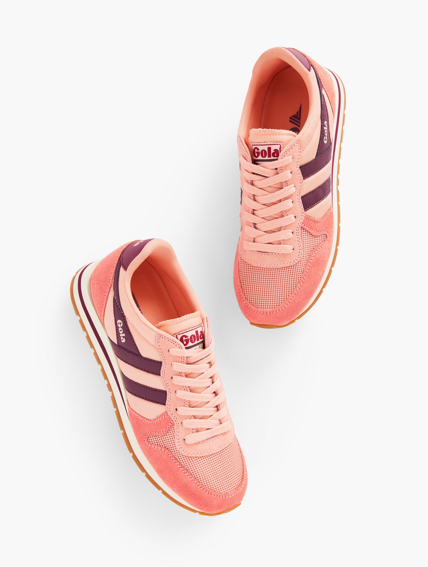 Gola ® Daytona Sneakers - Pearl Pink/clay/wine - 10m Talbots In Pearl Pink,clay,wine