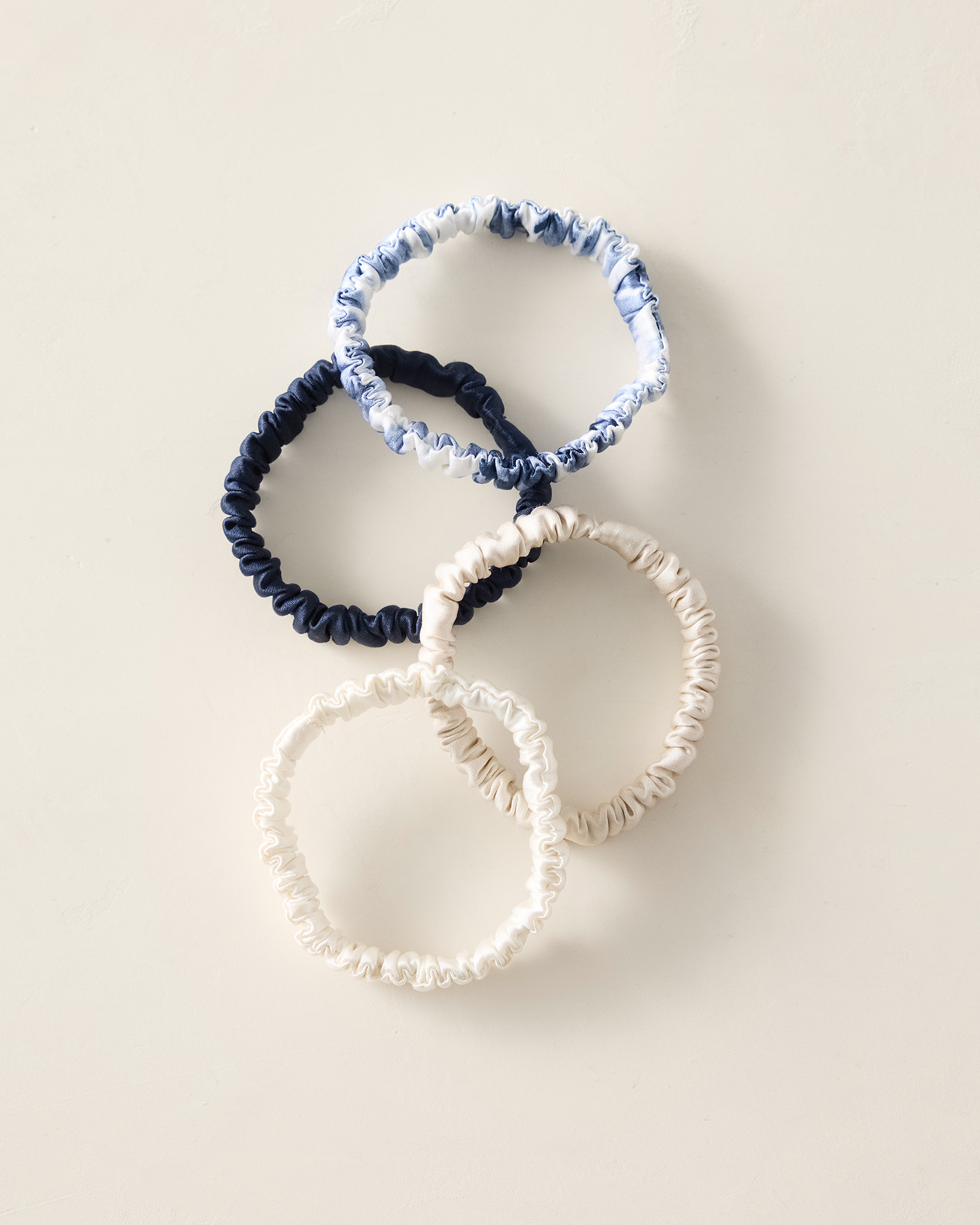 Washable Silk Hair Ties — Tie Dye Multi