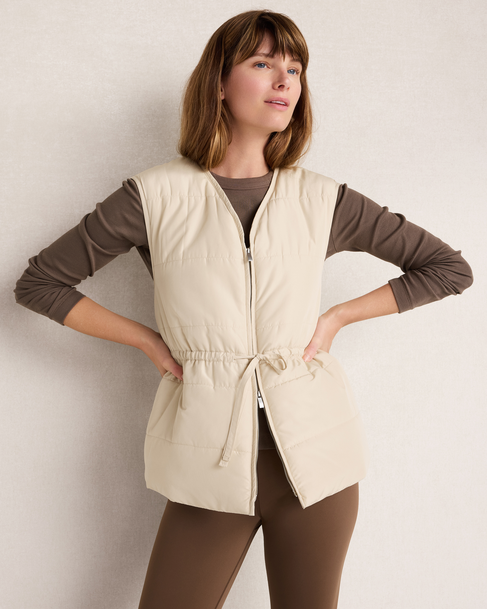 Balance Woven Quilted Puffer Vest