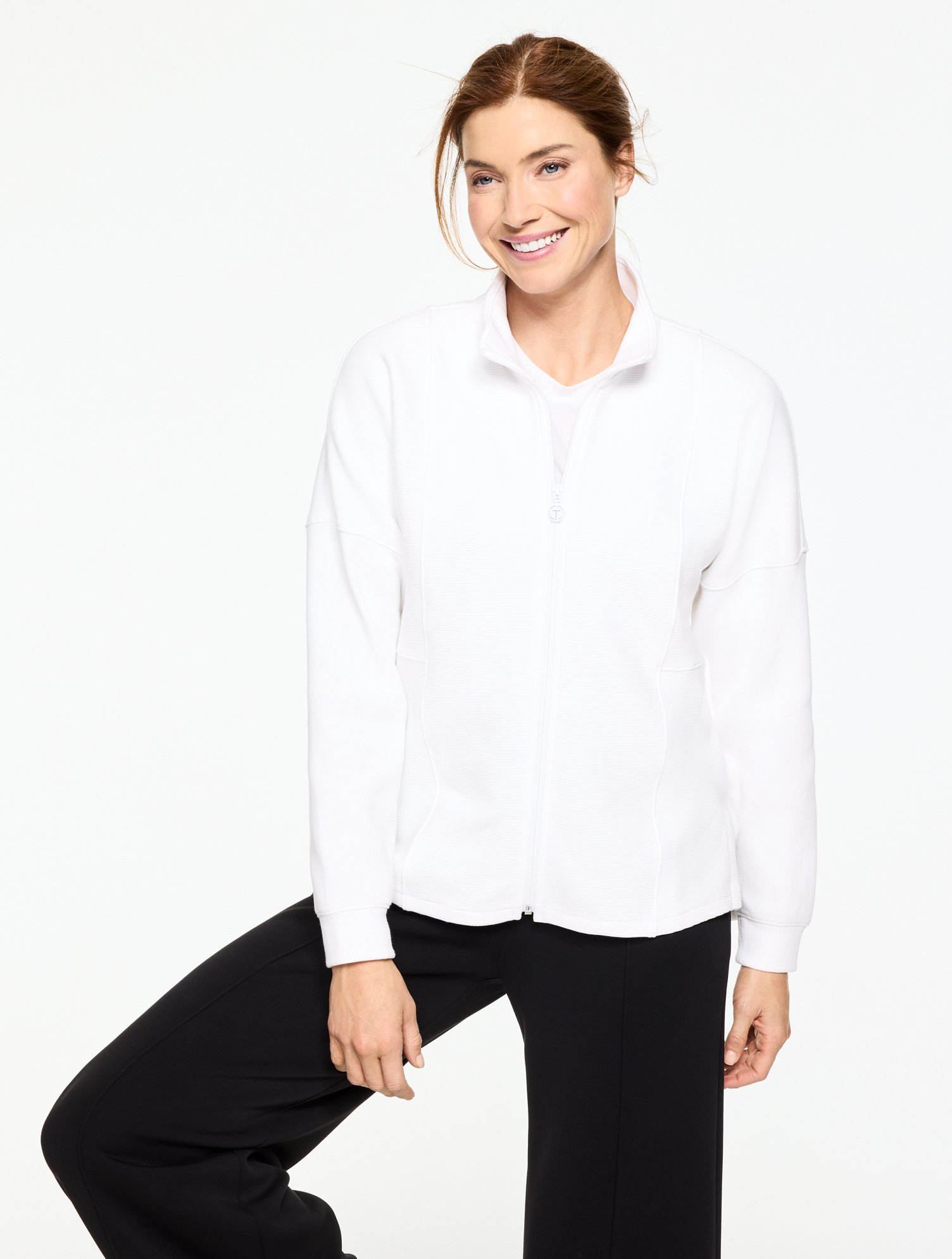 Ottoman Rib Full-Zip Jacket