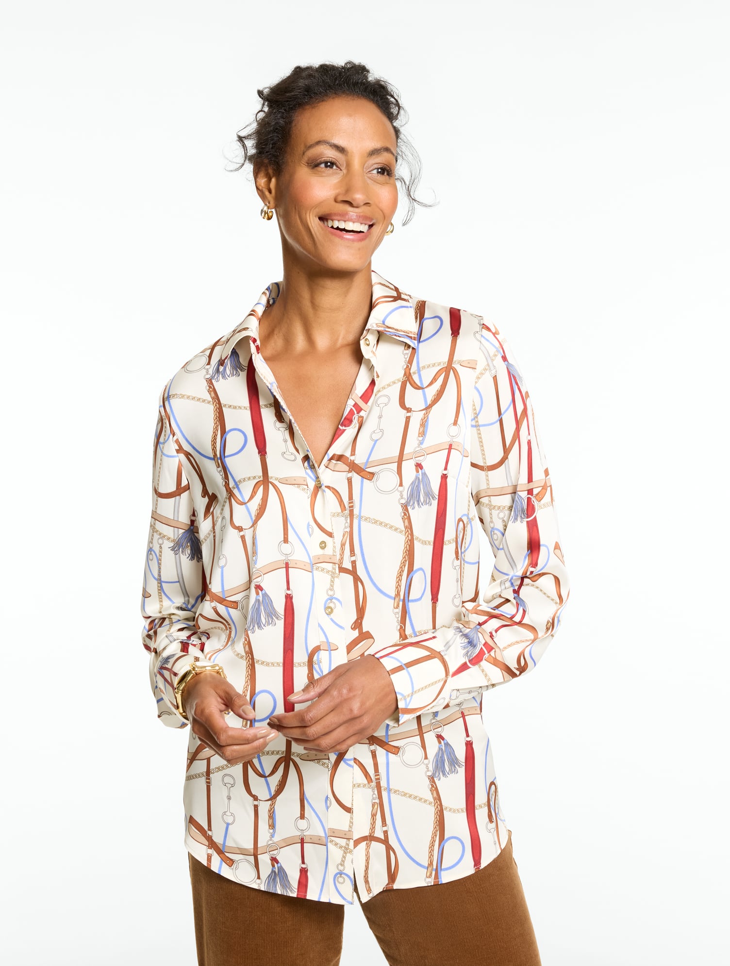 Soft Satin Charmeuse Shirt - Equestrian Status