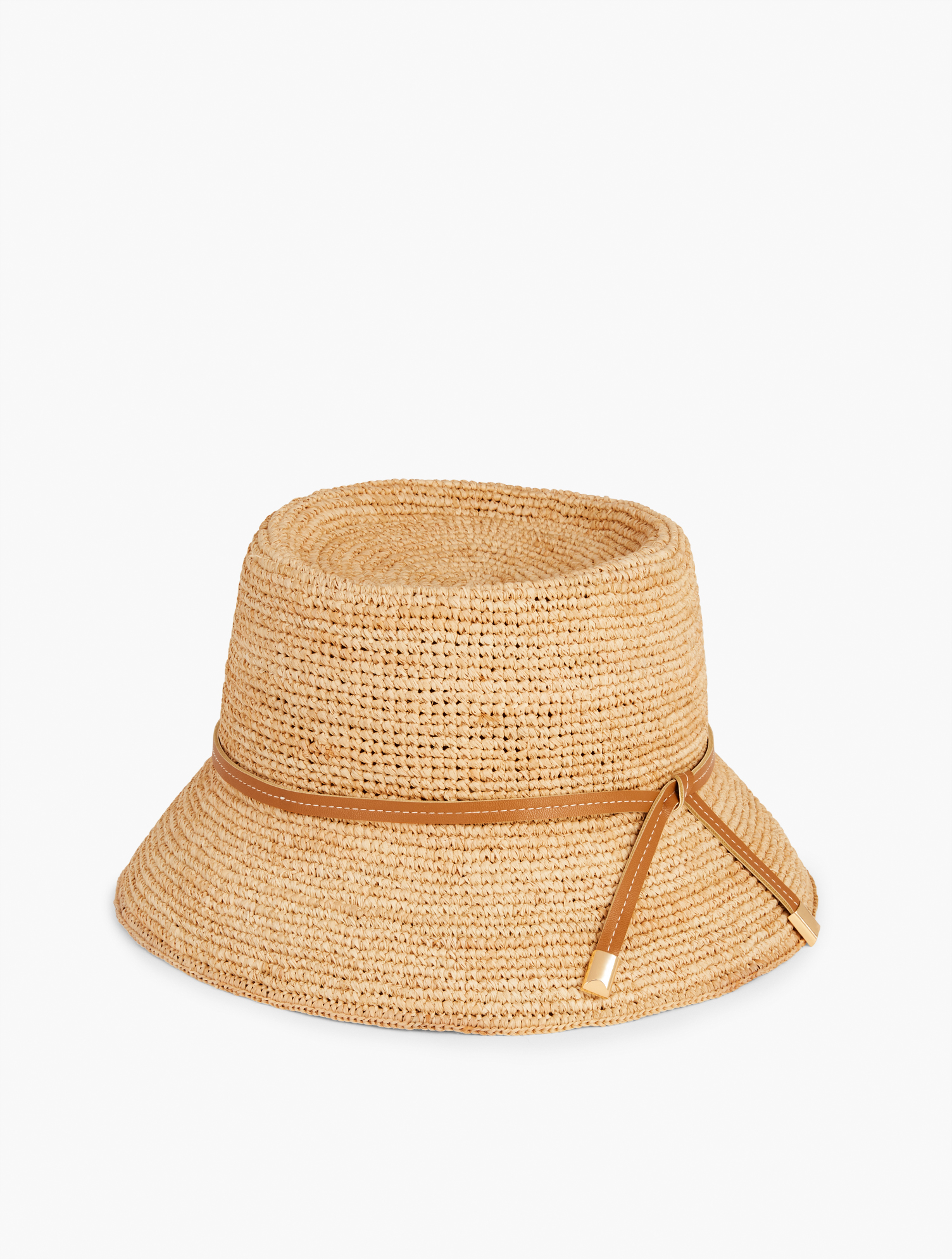 Crochet Brim Bucket Hat | Talbots display picture 2
