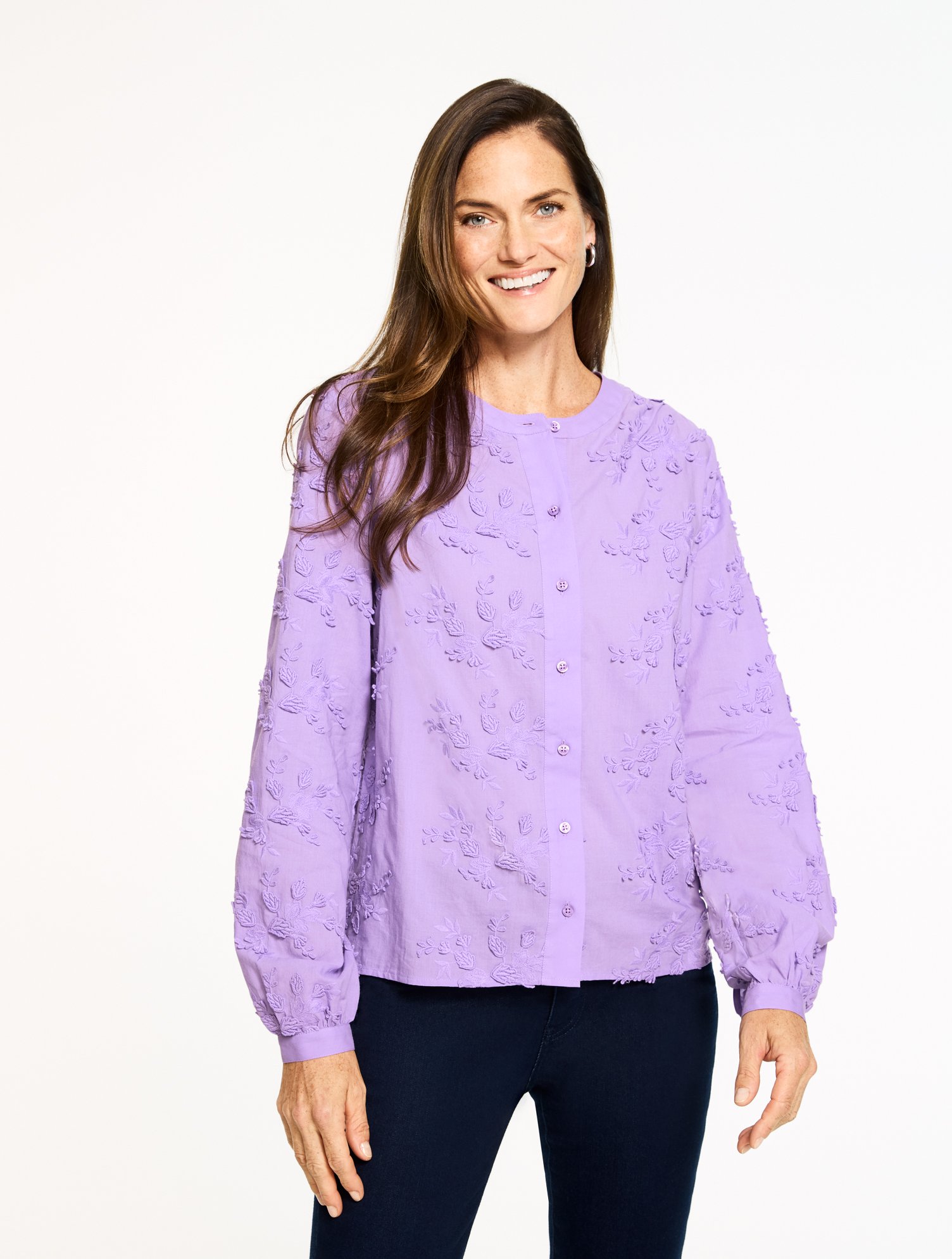 Lily Floral Embroidered Top
