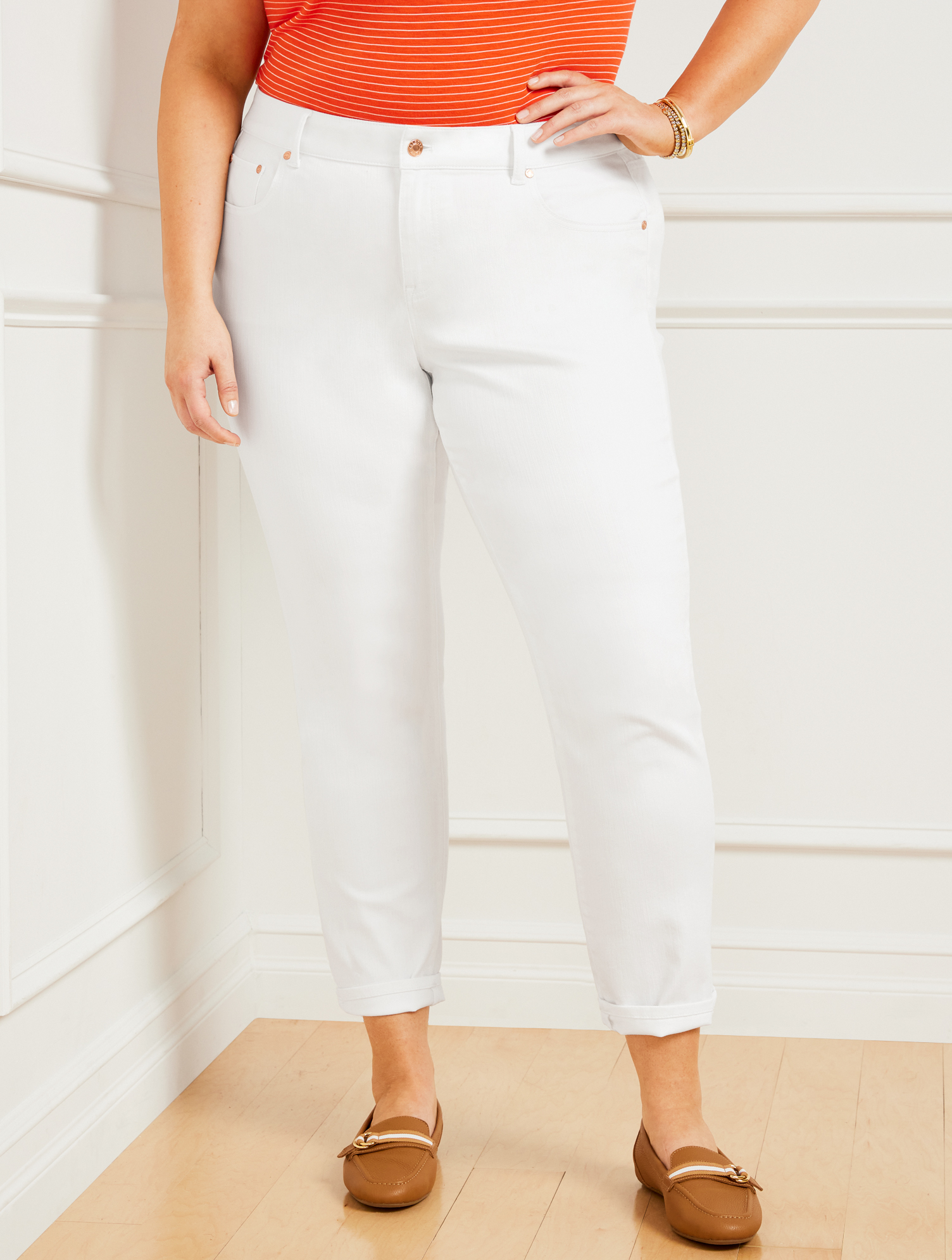 Talbots Everyday Relaxed Jeans - White - 20