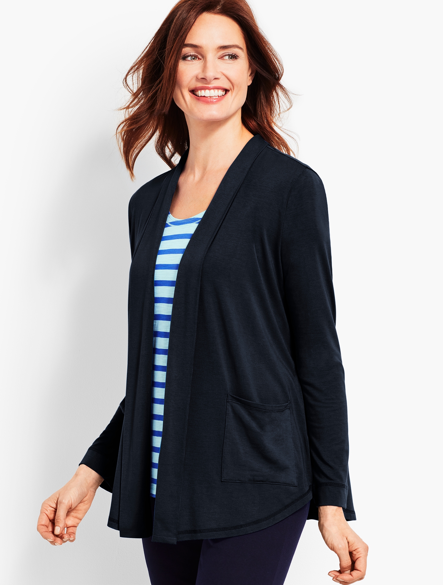 UPF 50+ Easy-Drape Cardigan | Talbots