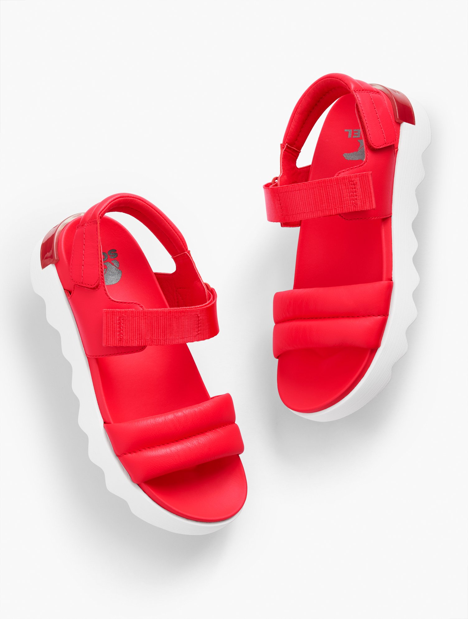 Shop Talbots Â¢ Vibe Sandals - Red/white - 10 1/2 M  In Red,white