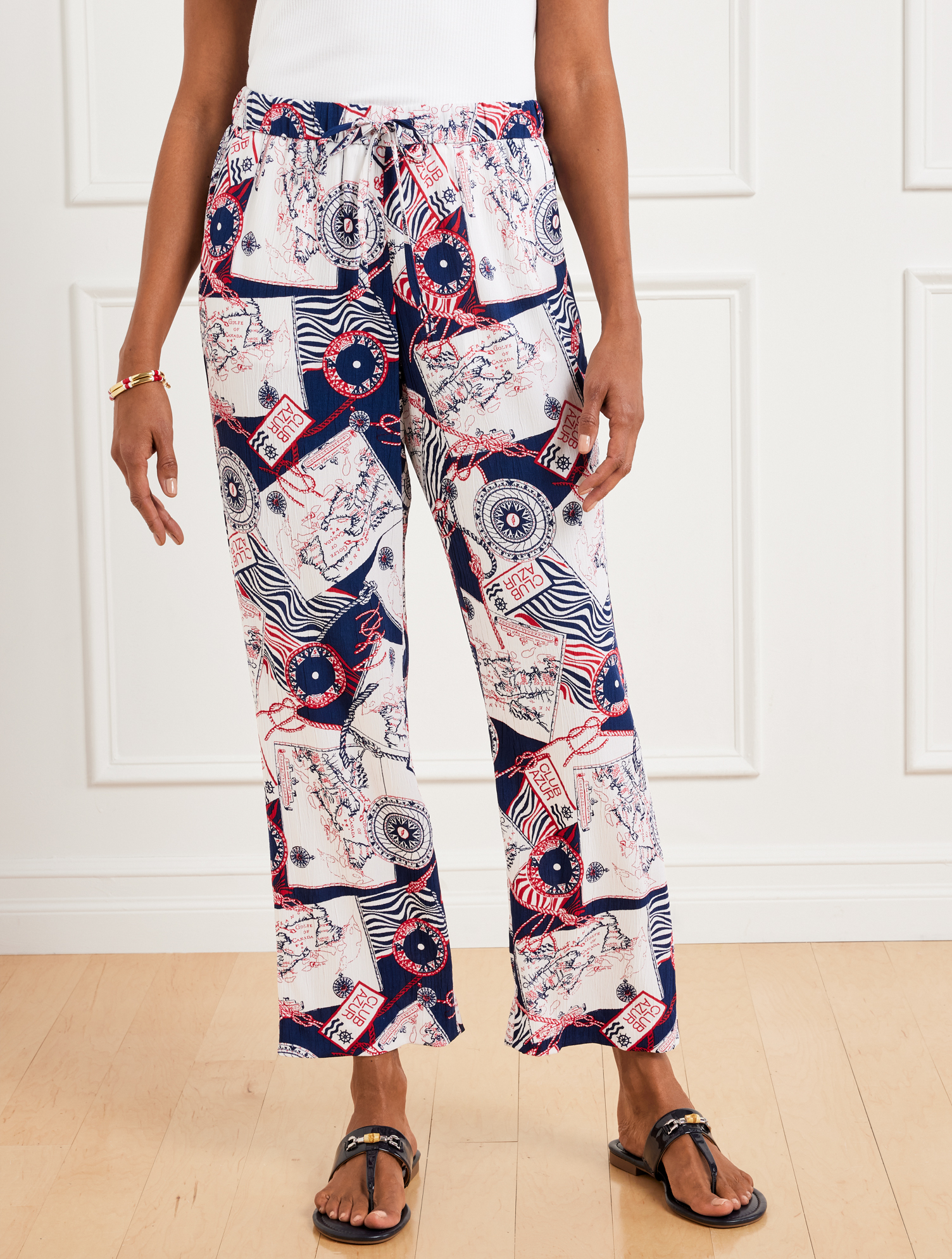 Straight Ankle Pull-On Pants - Côte d'Azur | Talbots