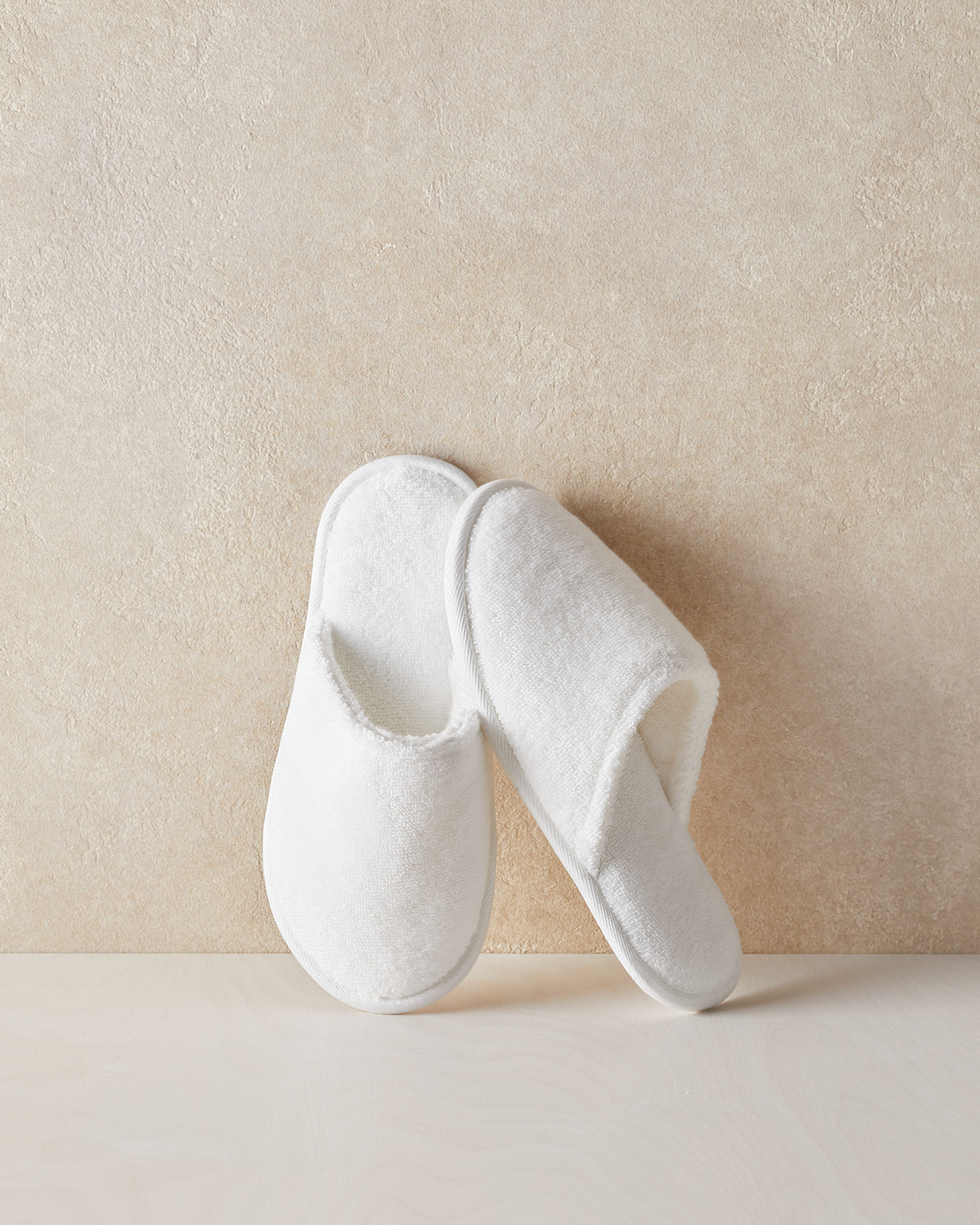 Talbots Plush Slippers - White - Small