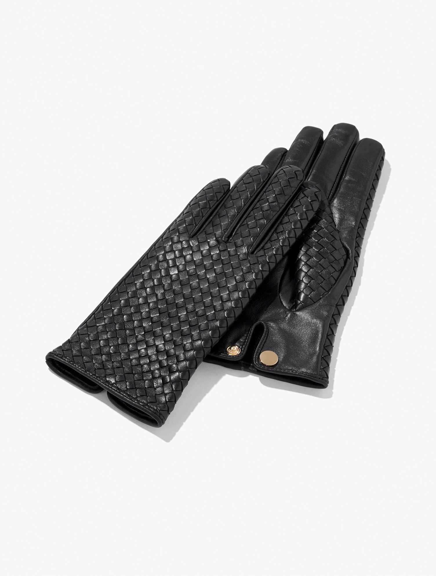 Woven Leather Gloves