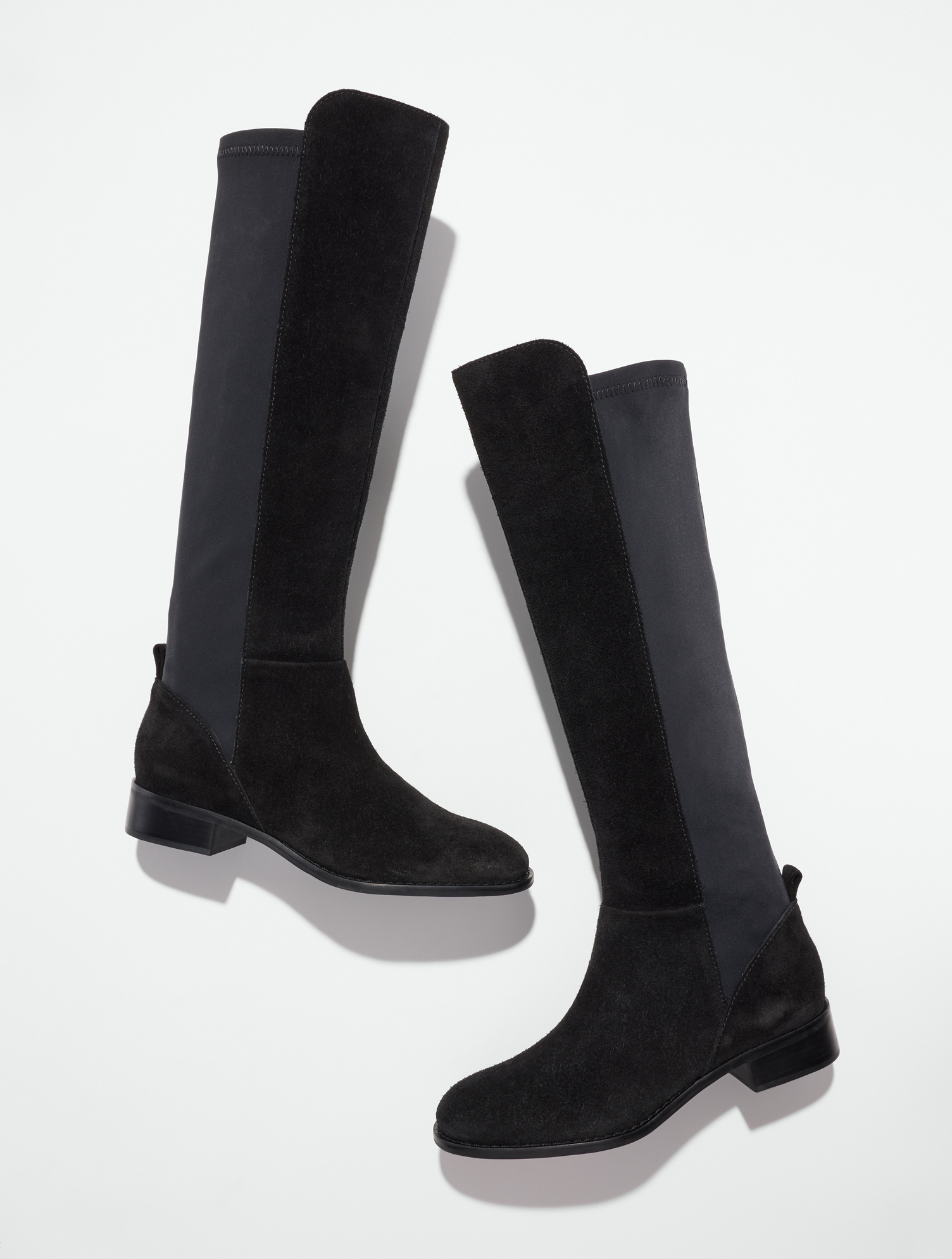 Tish Stretch Suede Tall Boots - thumbnail 4
