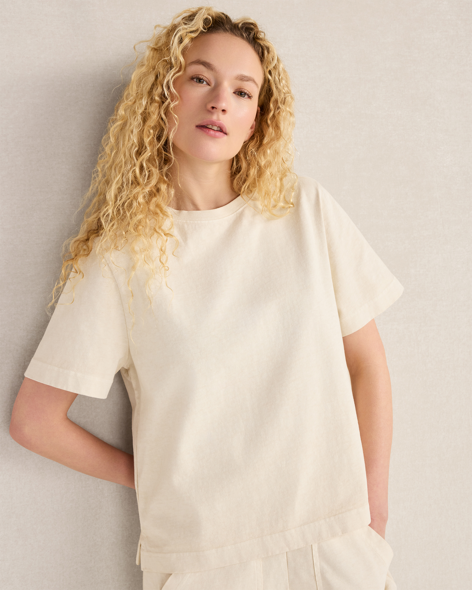 Garment-Dyed Organic Cotton Jersey Knit Tee