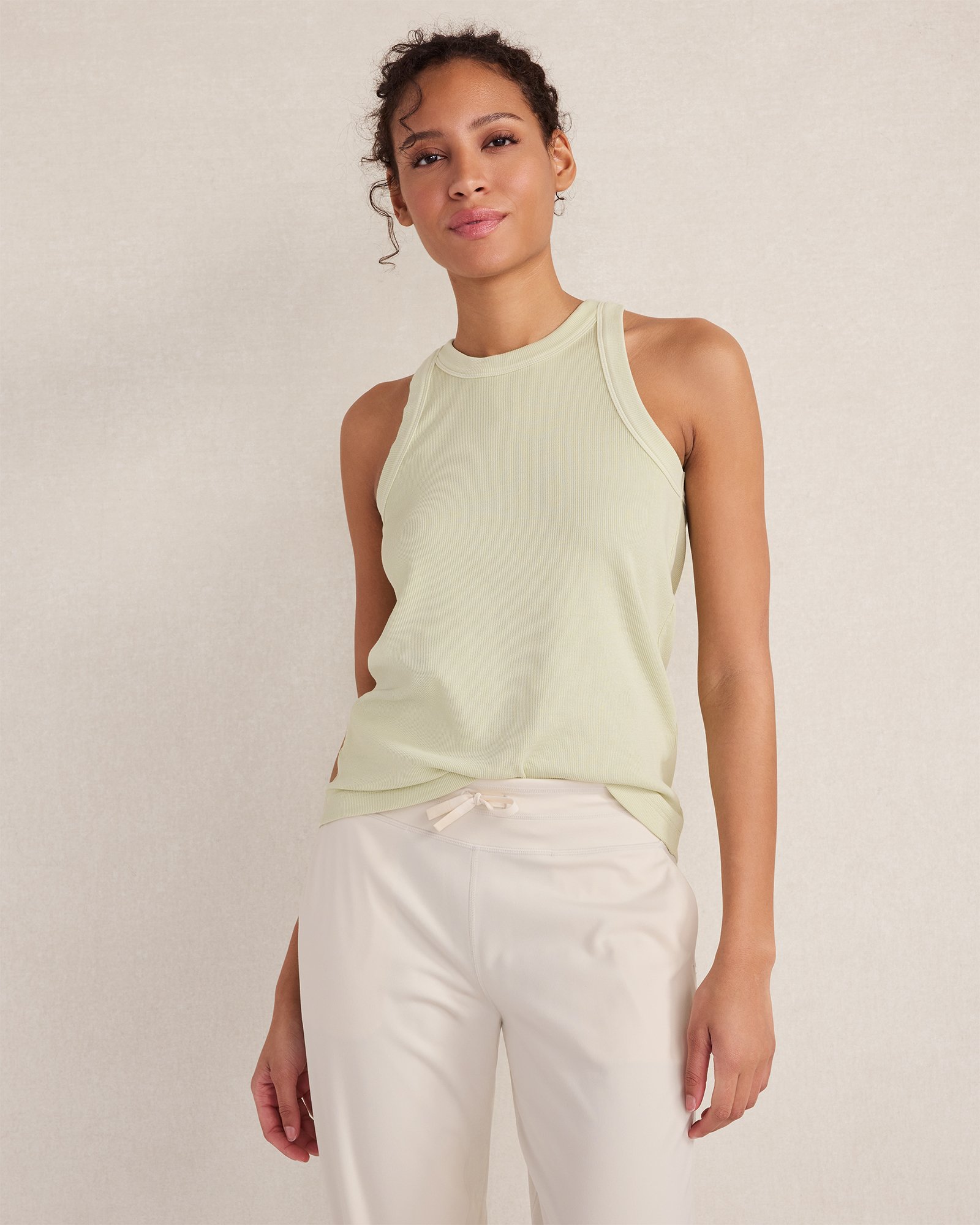 Garment-Dyed Organic Cotton Racerback Tank