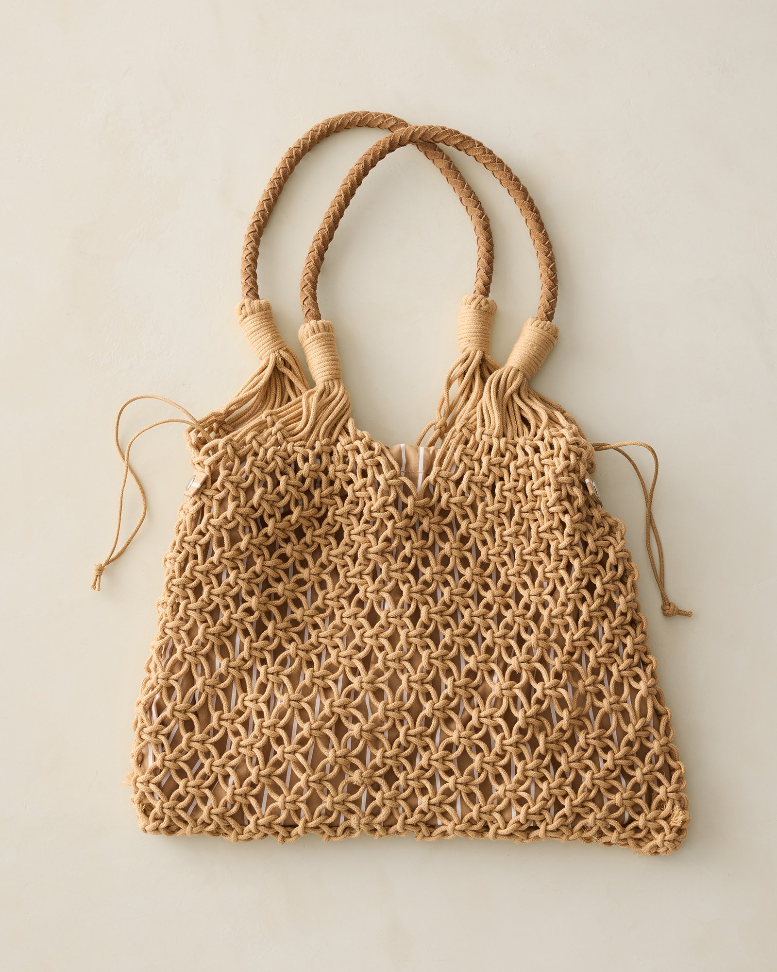 Rope and Suede Tote