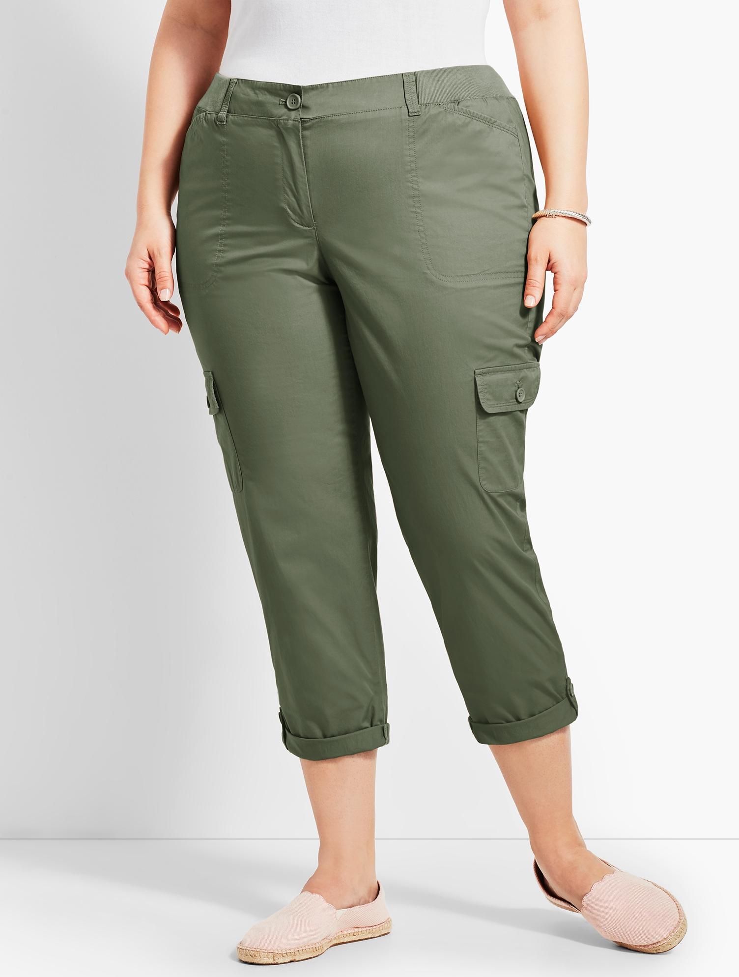 Poplin Relaxed Crop | Talbots